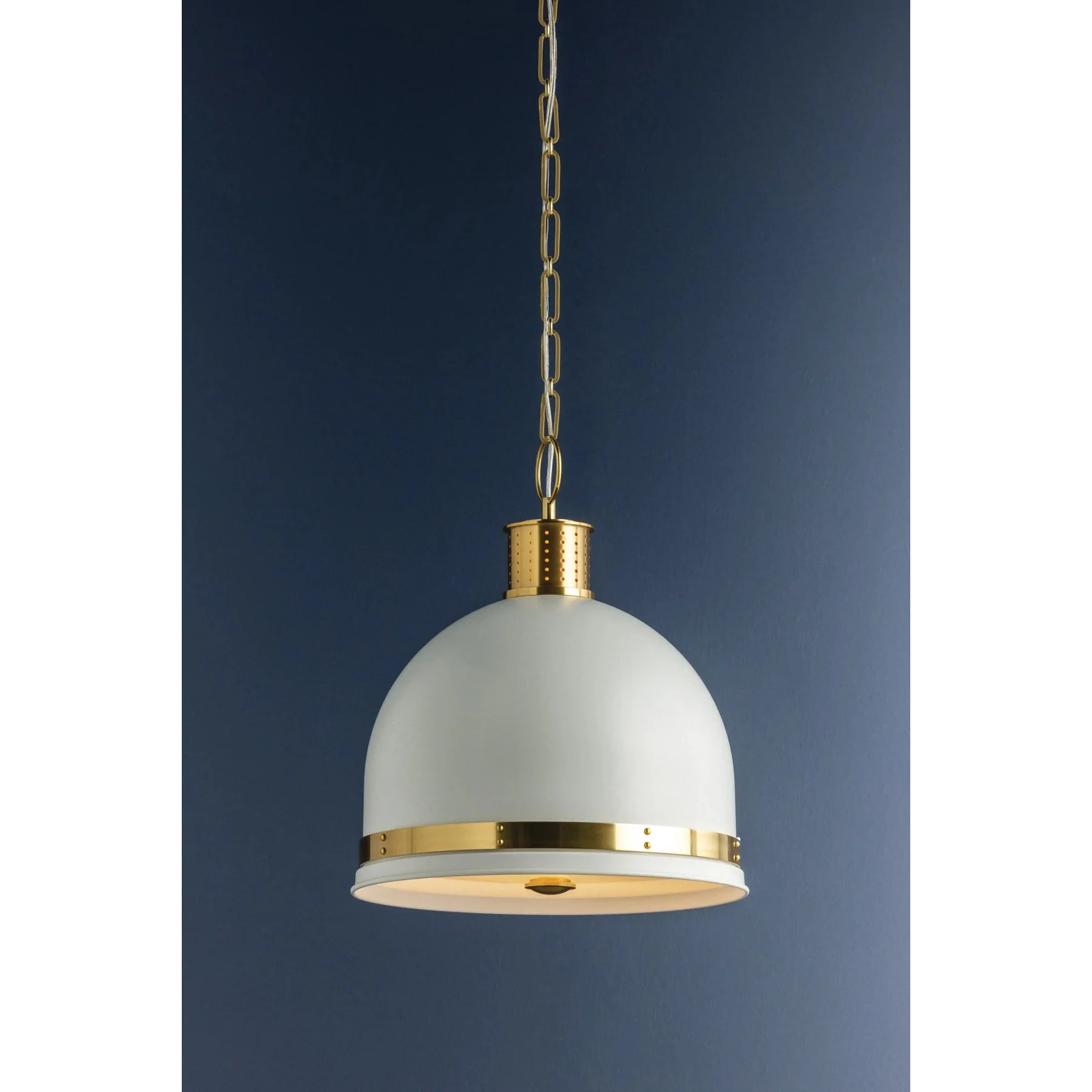 Briscoe Pendant, Aged Brass/Soft White - Image 2