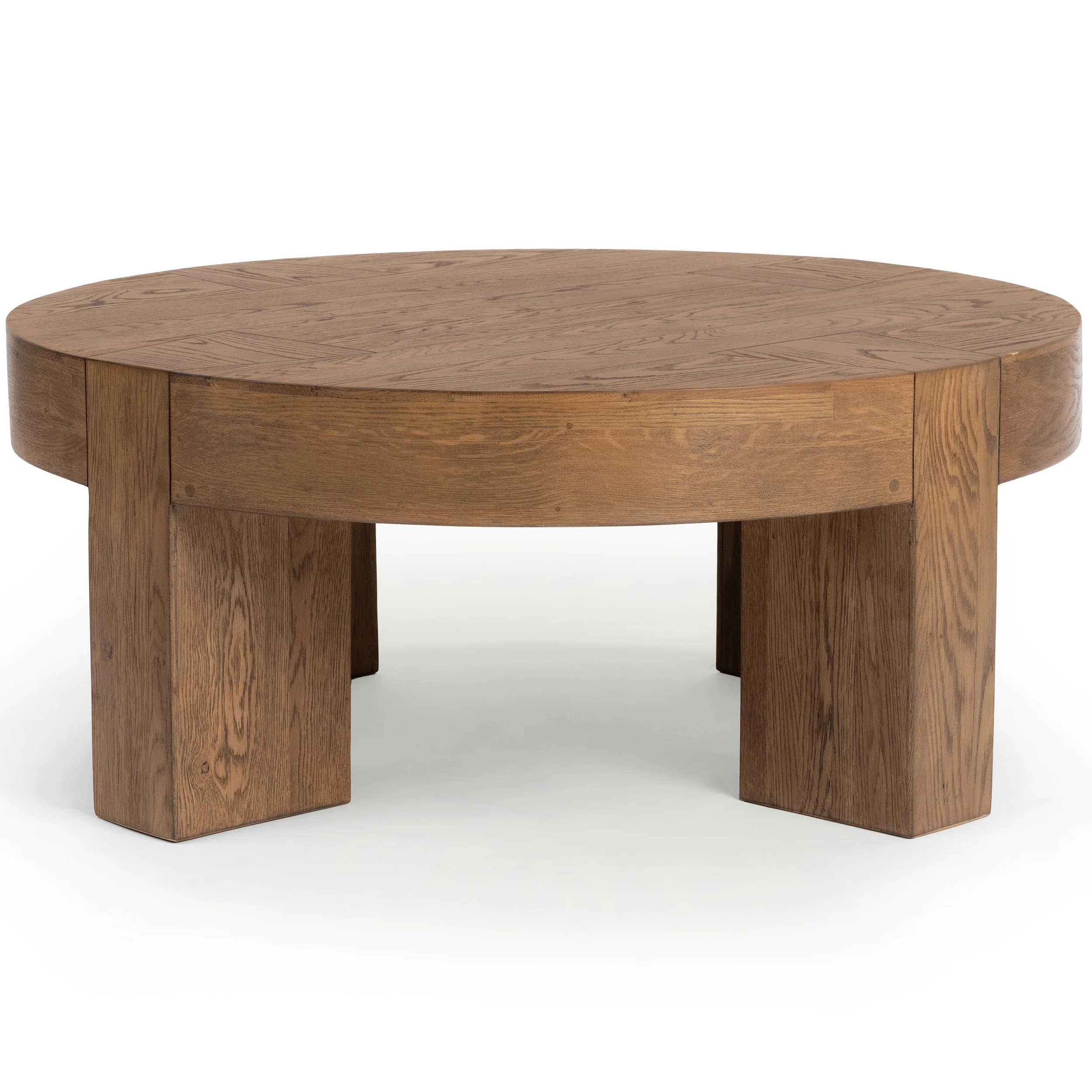 Bristol Round Coffee Table, Café Brown