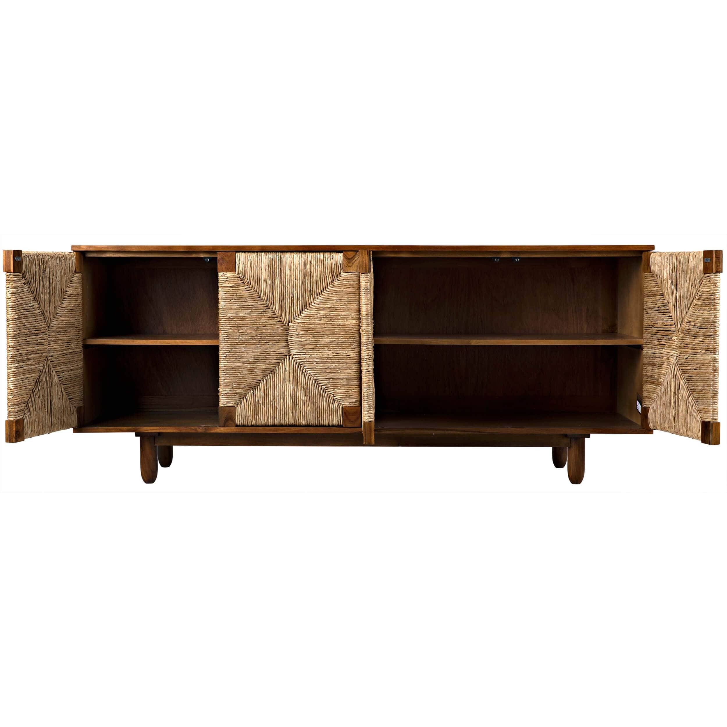 Brook 4 Door Sideboard, Teak - Image 8