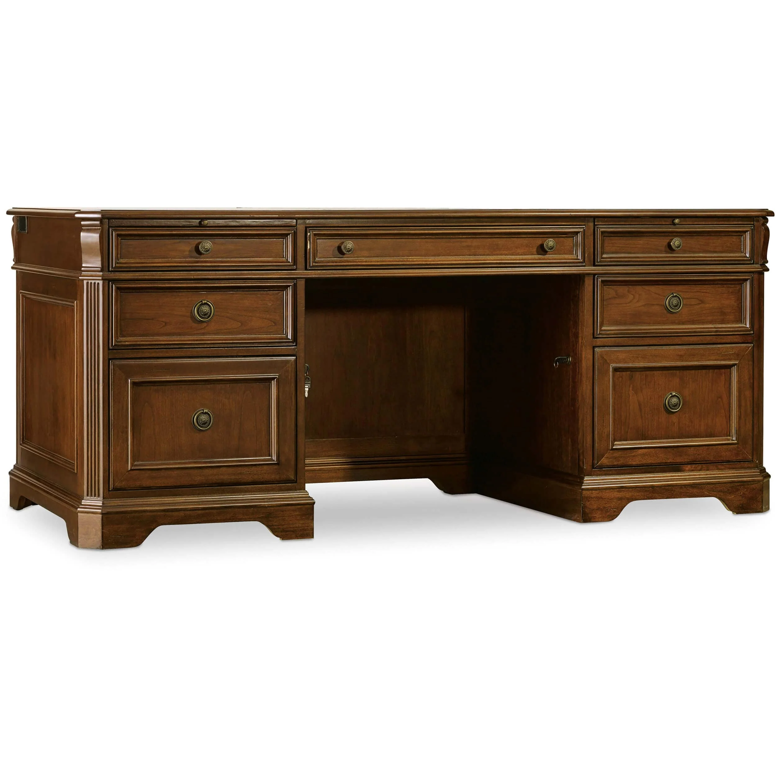 Brookhaven Executive Desk, Medium Wood