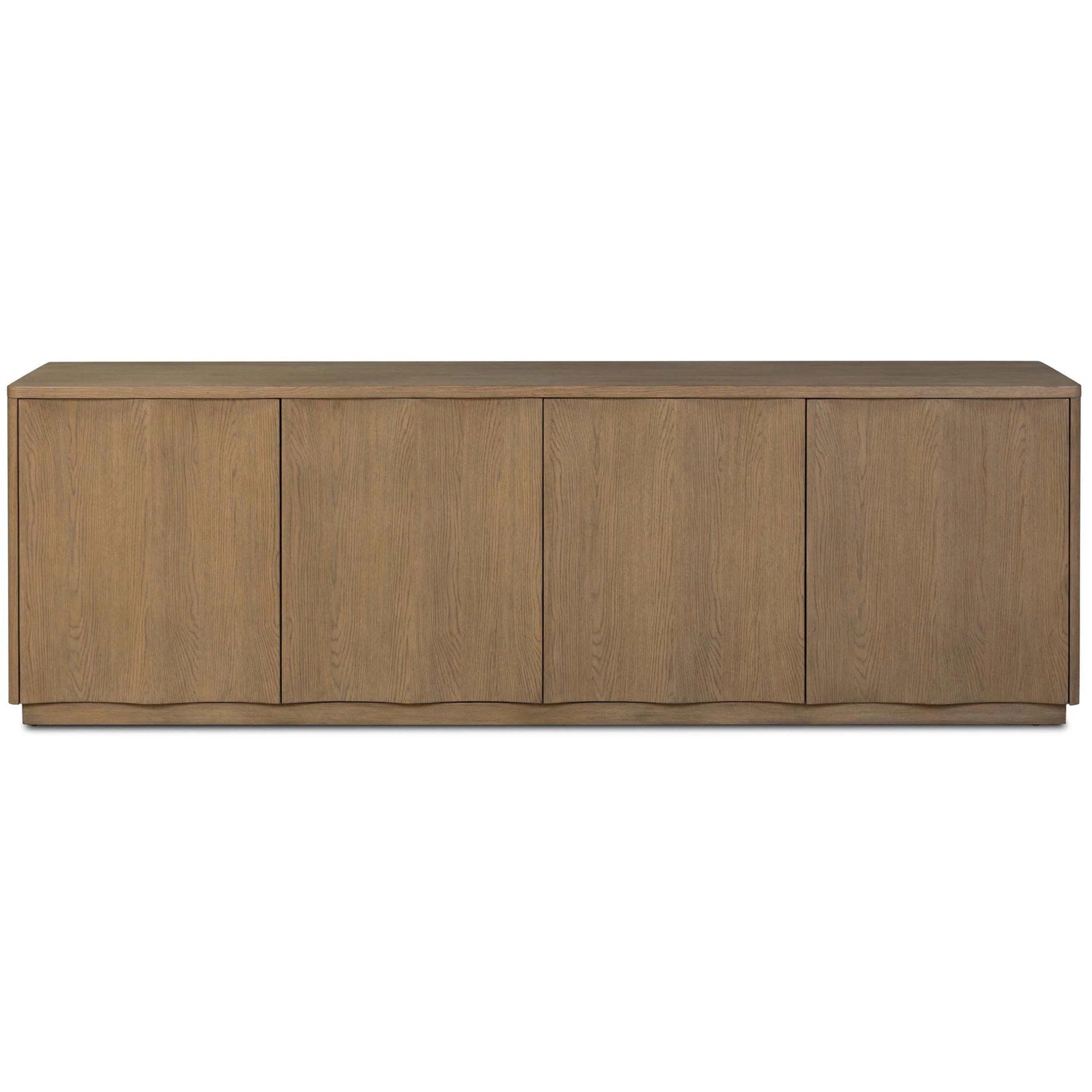 Brookhurst Media Console, Drifted Oak by Four Hands - Image 2