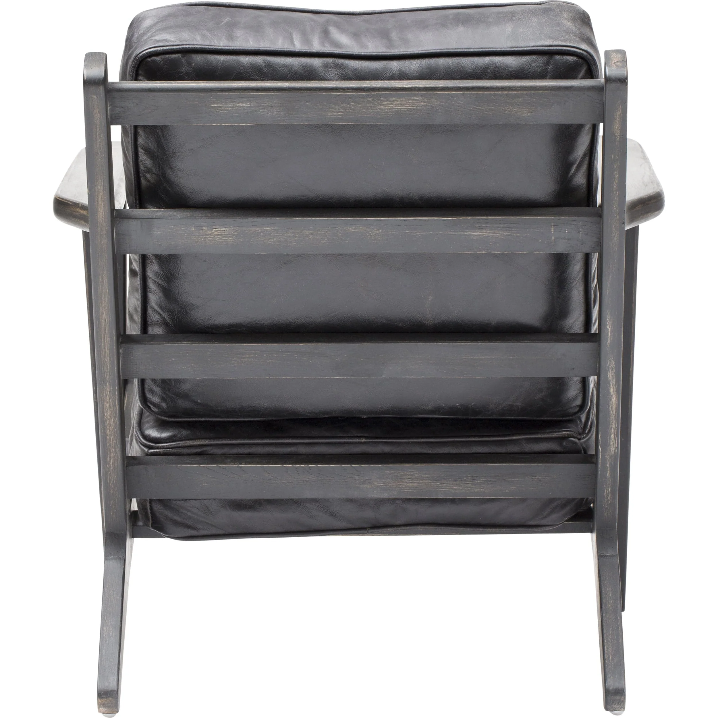 Brooks Leather Lounge Chair, Ebony by Four Hands - Image 4