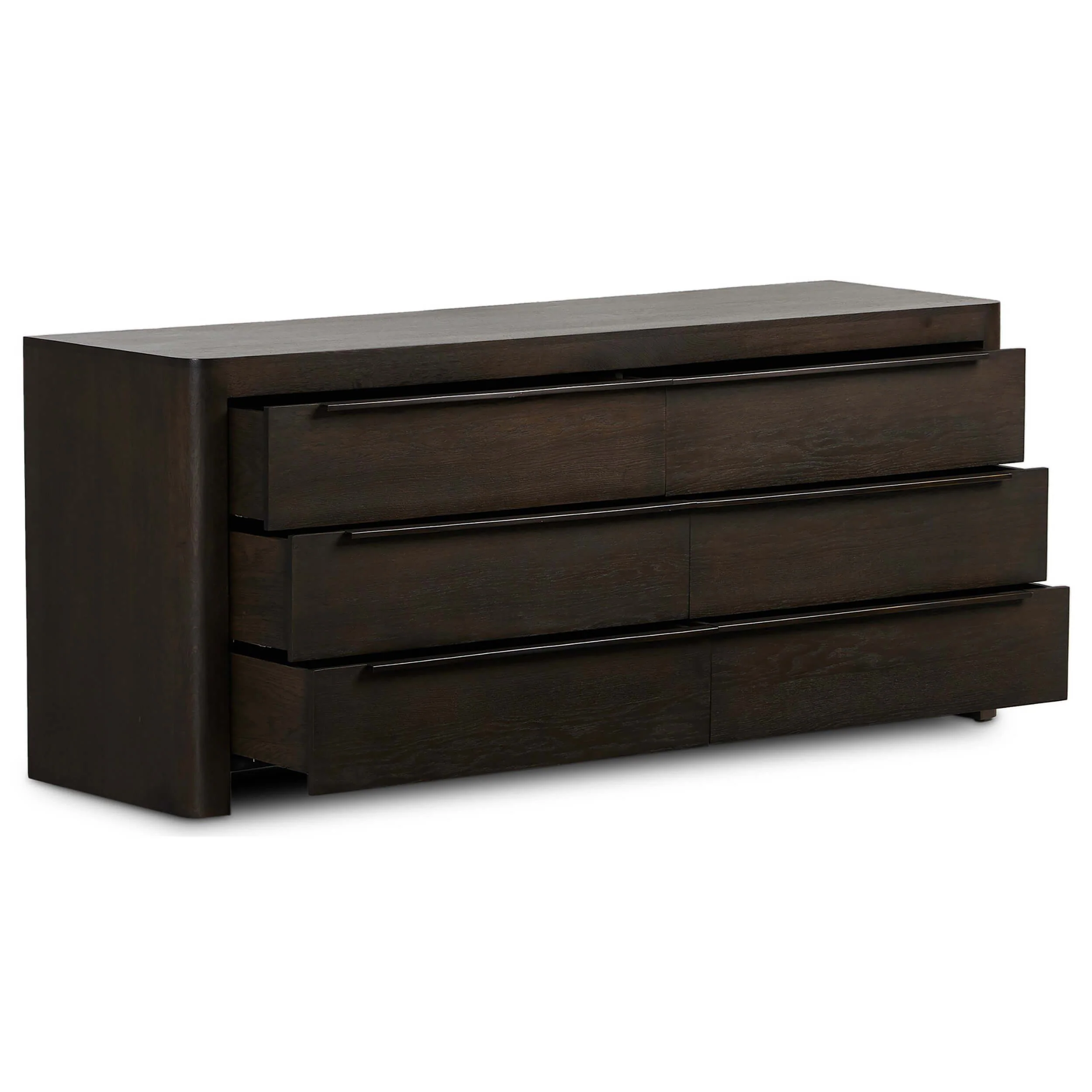 Bruce 6 Drawer Dresser, Espresso by Four Hands - Image 3