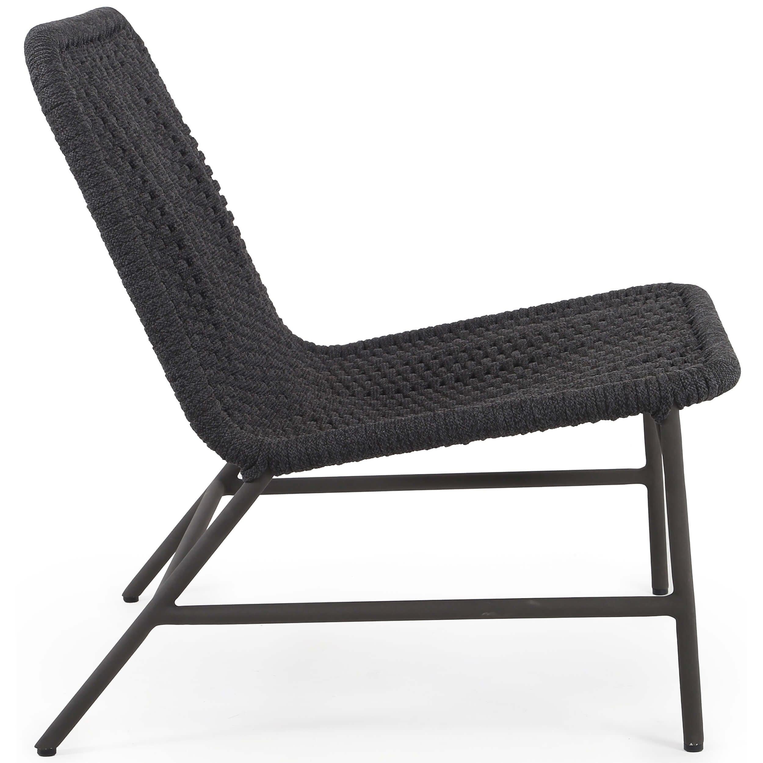 Bruno Outdoor Chair, Dark Grey by Four Hands - Image 3