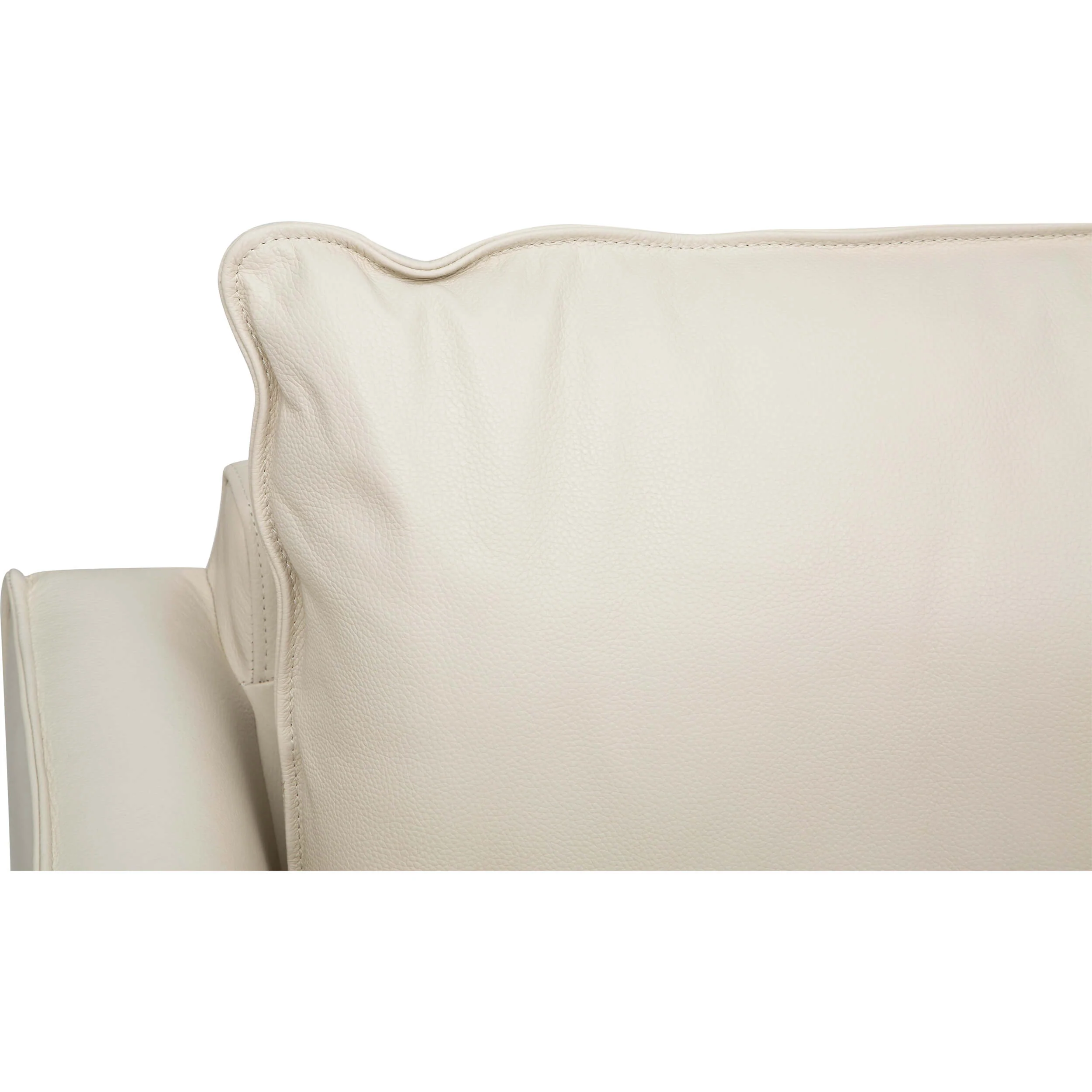 Bryan Leather Sofa, Florida Coconut Milk - Image 3