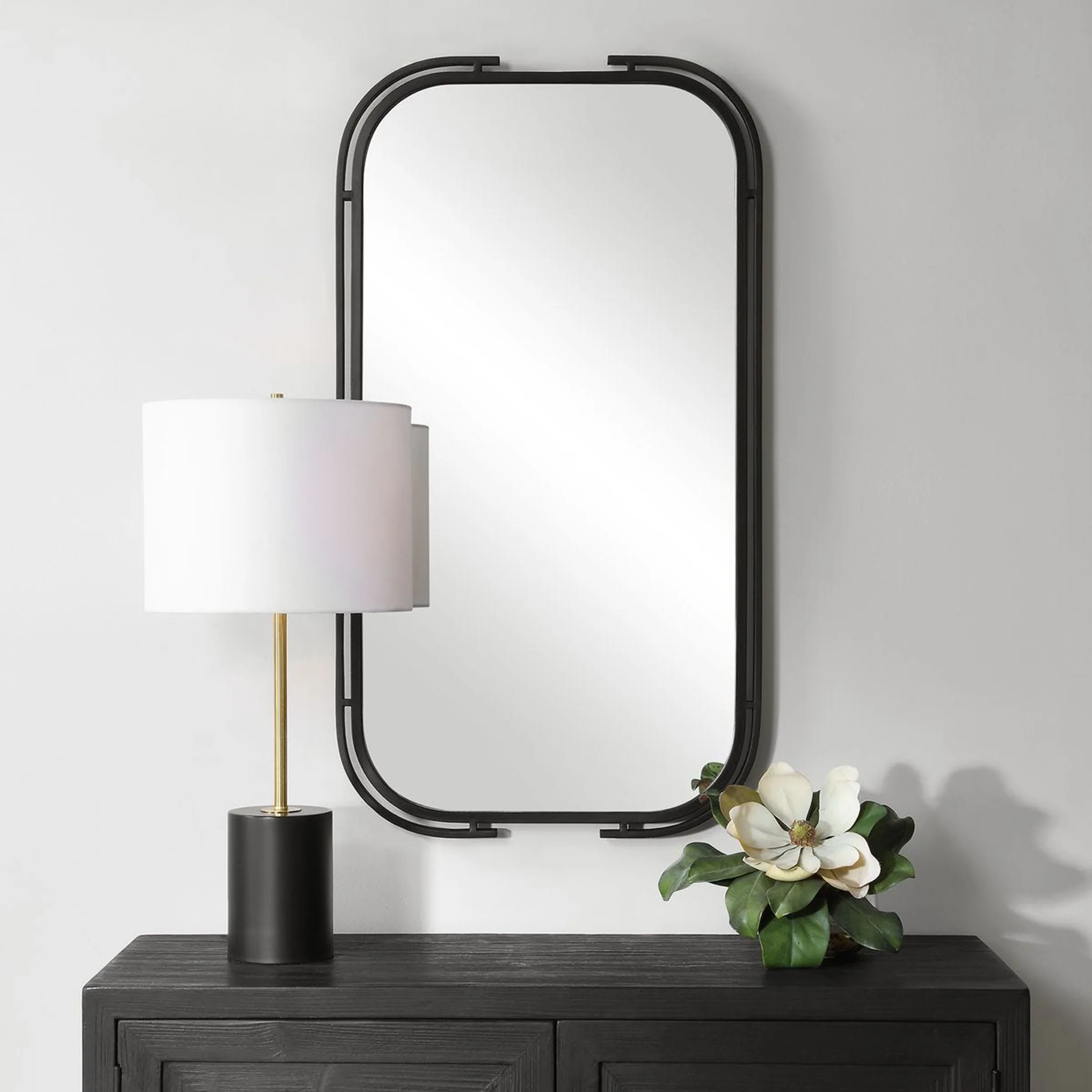 Brylan Mirror, Matte Black - Image 4