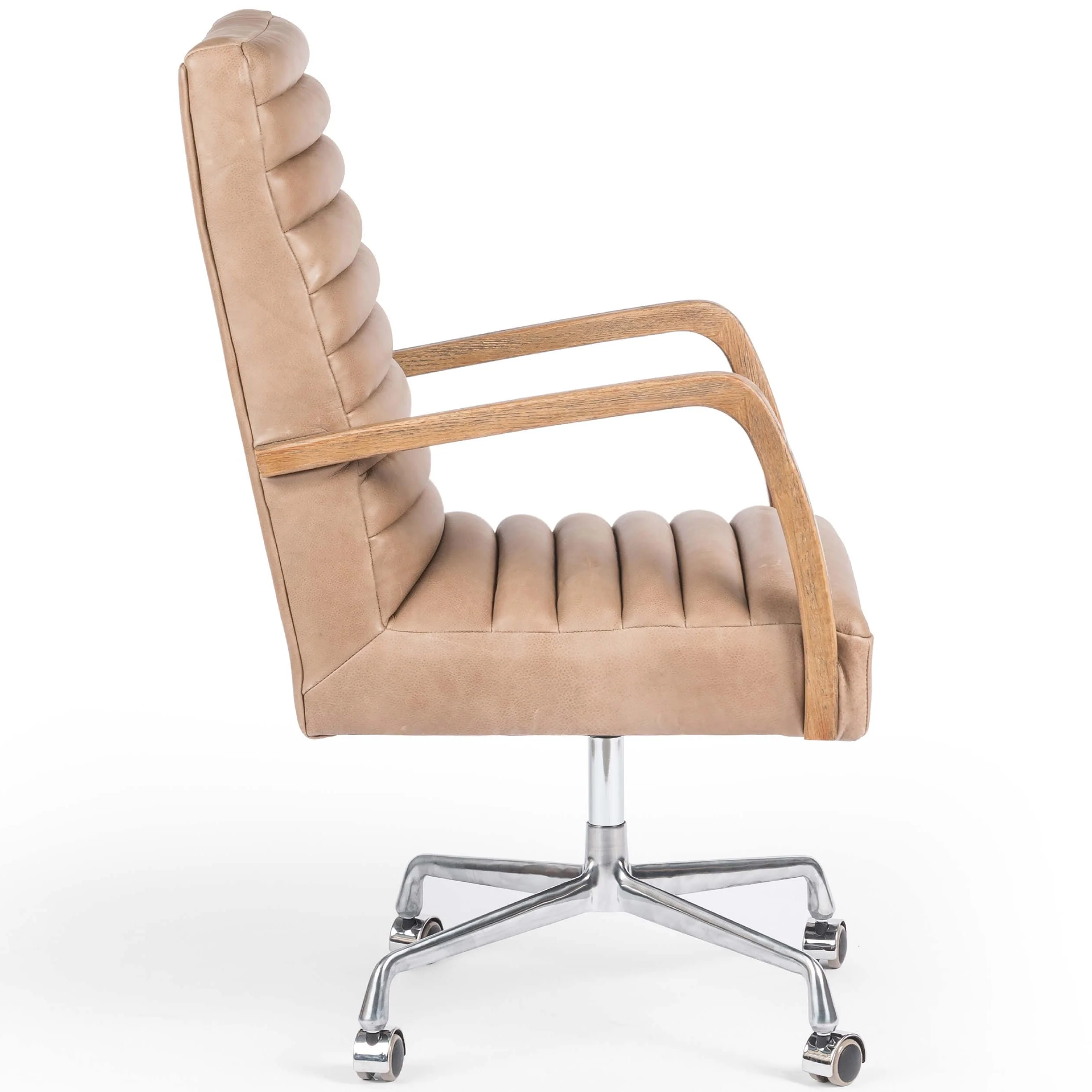 Bryson Leather Desk Chair, Palermo - Image 3