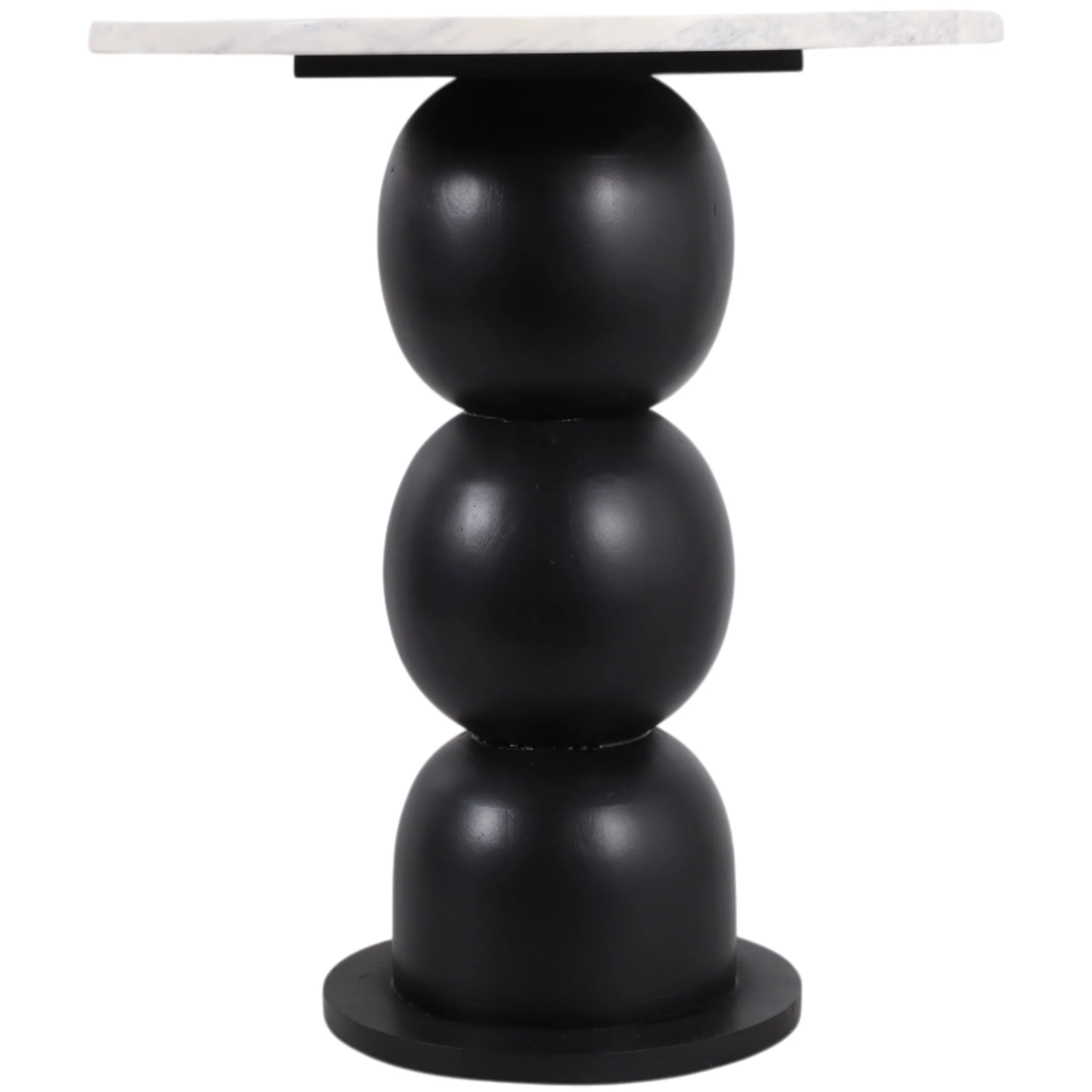 Bubble Base Accent Table, White
