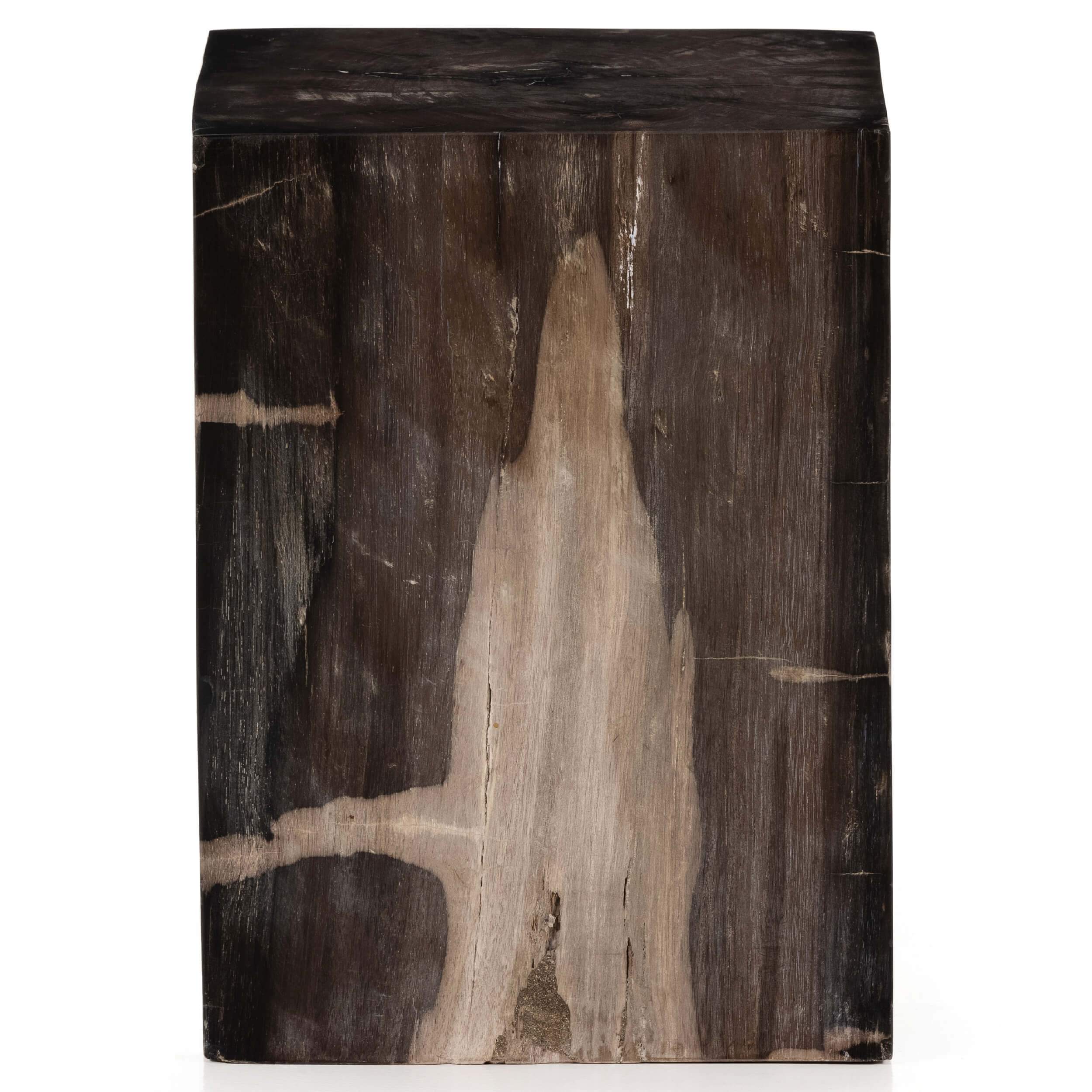 Buck End Table, Dark Petrified Wood by Four Hands - Image 5