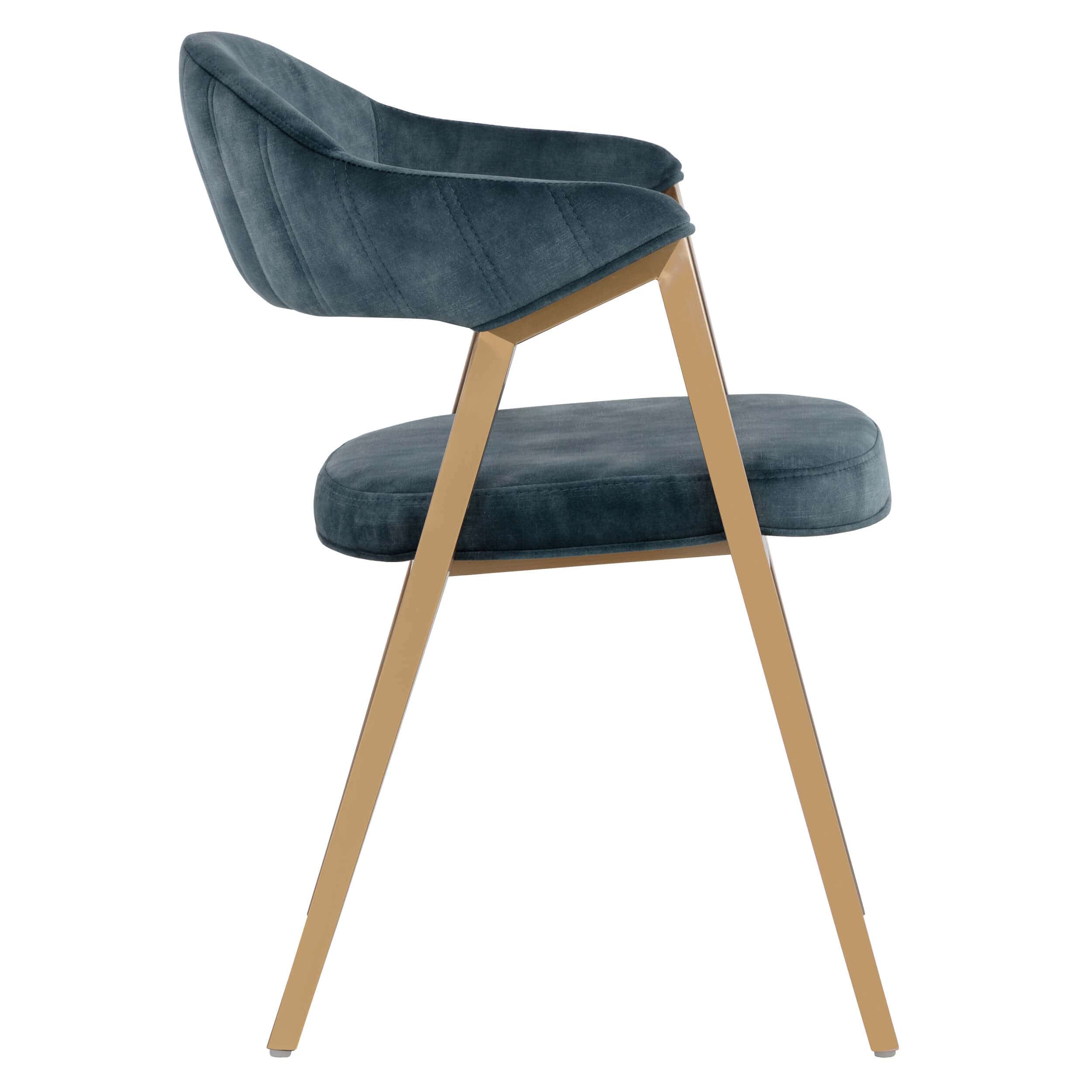 Burgos Arm Chair, Nono Petrol, Set of 2 - Image 3