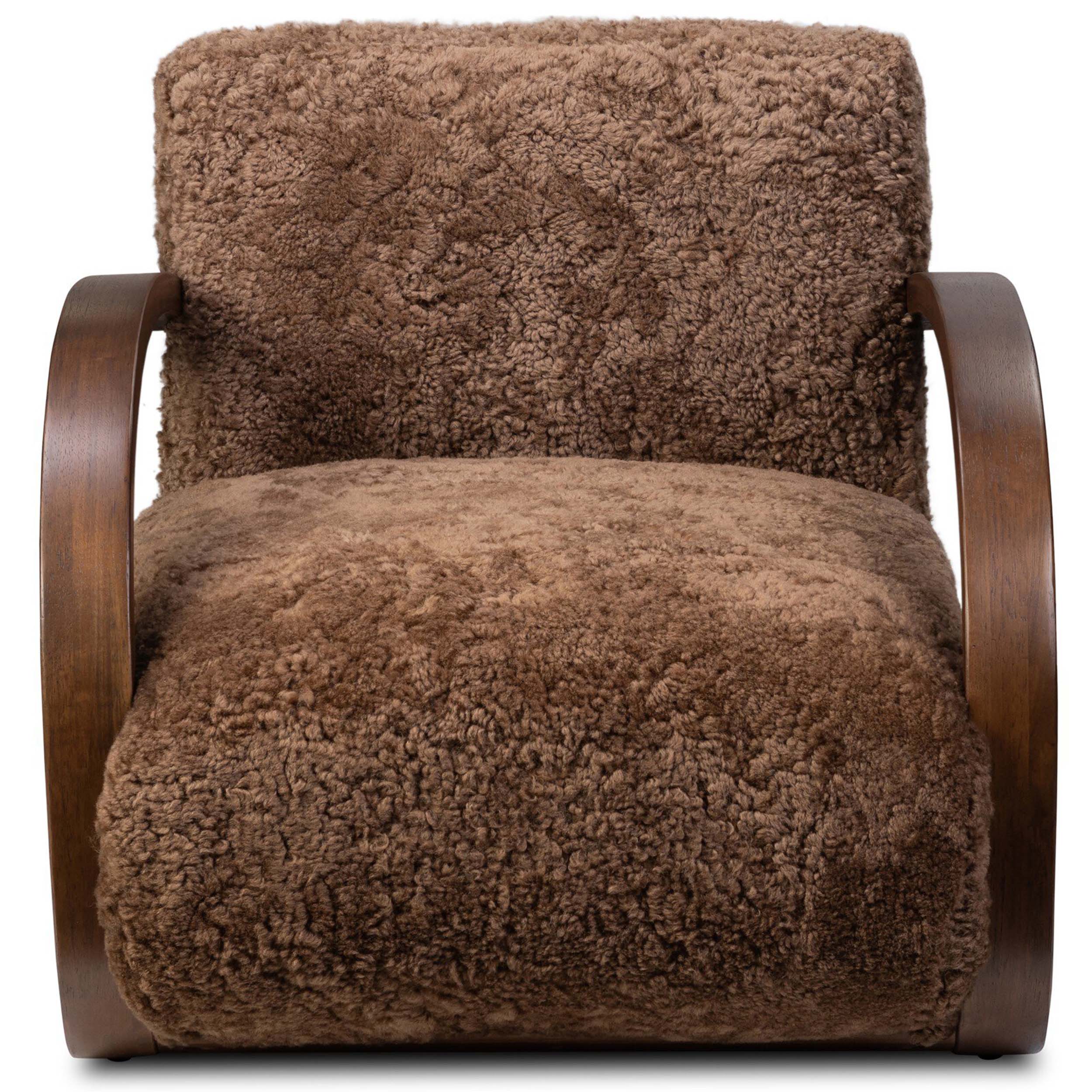 Burke Chair, Amber Shearling by Four Hands - Image 2