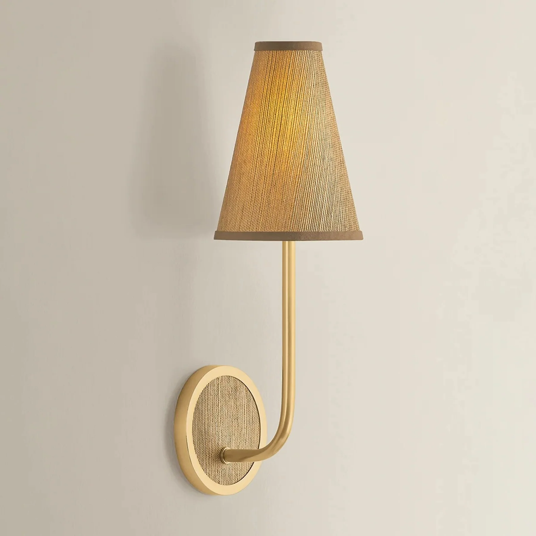 Buskirk Single Wall Sconce, Aged Brass - Image 2