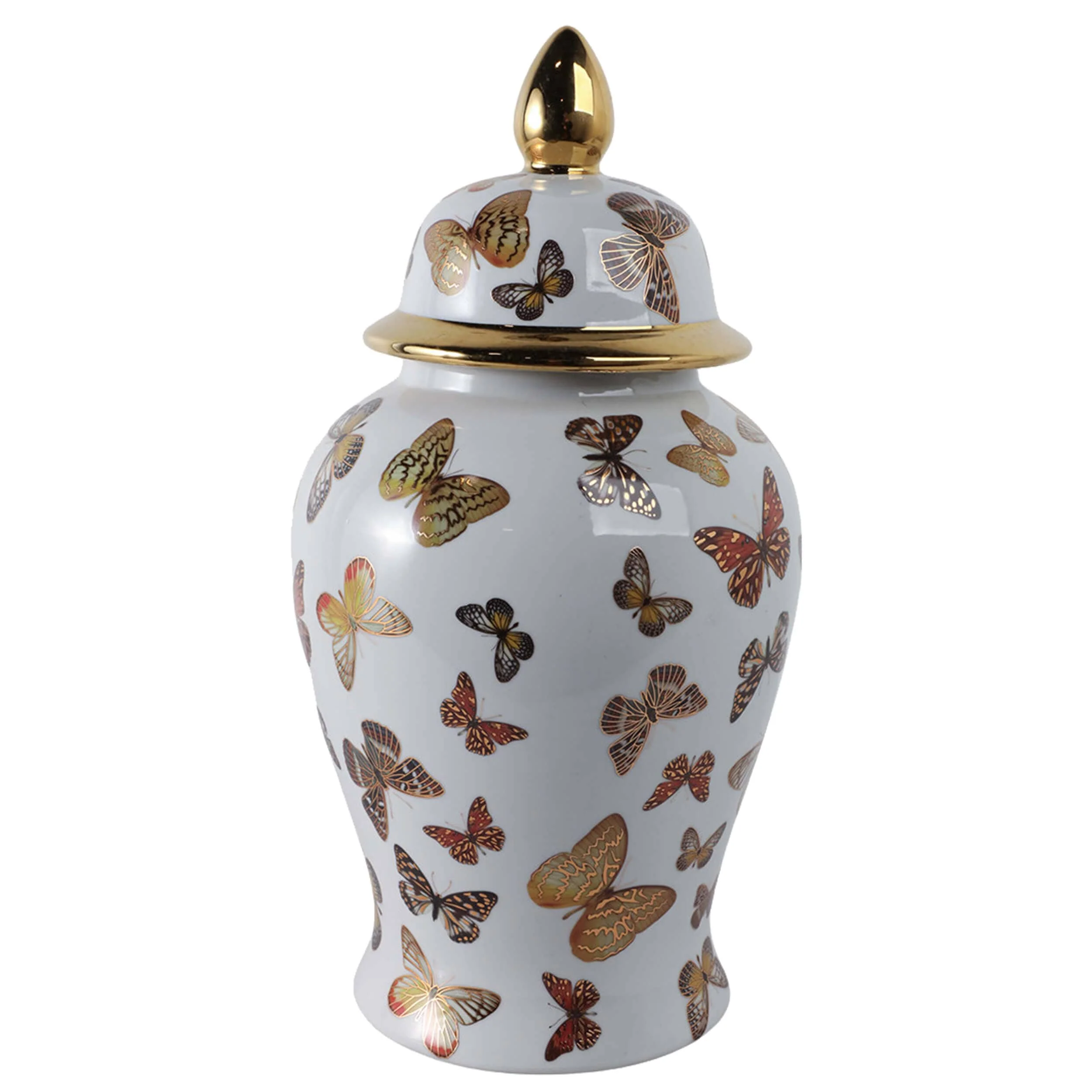 Butterflies Temple Jar, Multi