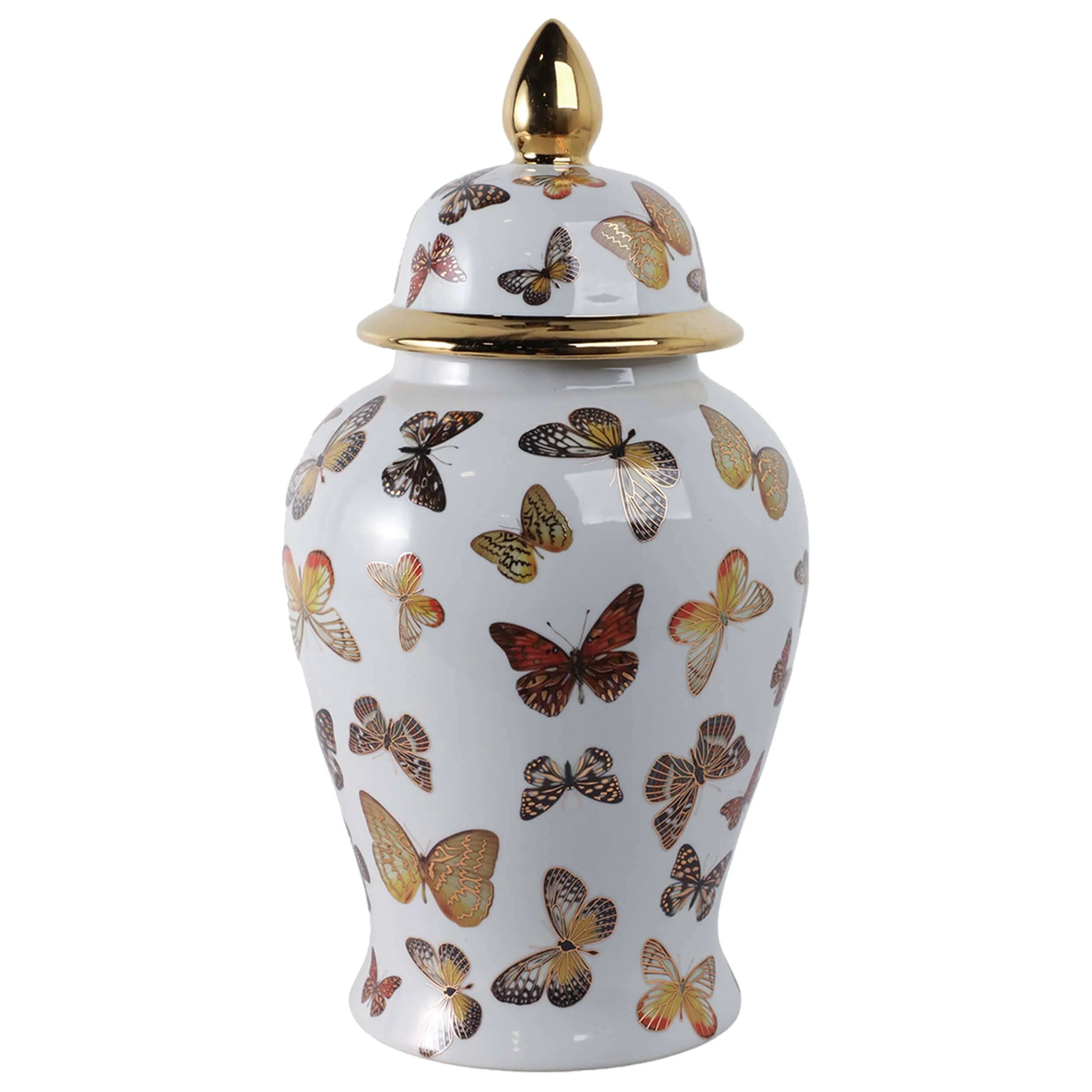 Butterflies Temple Jar, Multi - Image 2