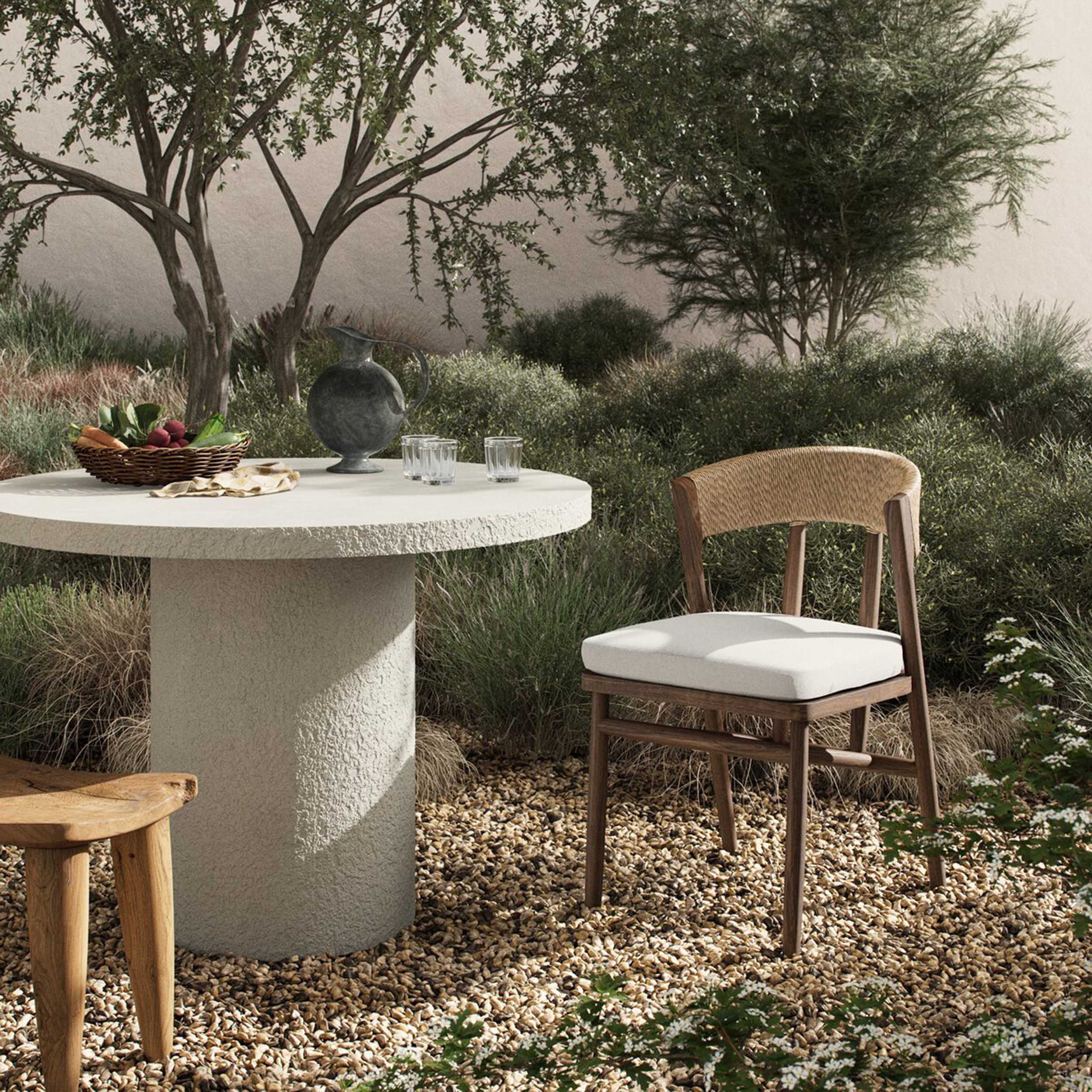 Buxton Outdoor Dining Chair, Arashi Salt, Set of 2 by Four Hands - Image 5