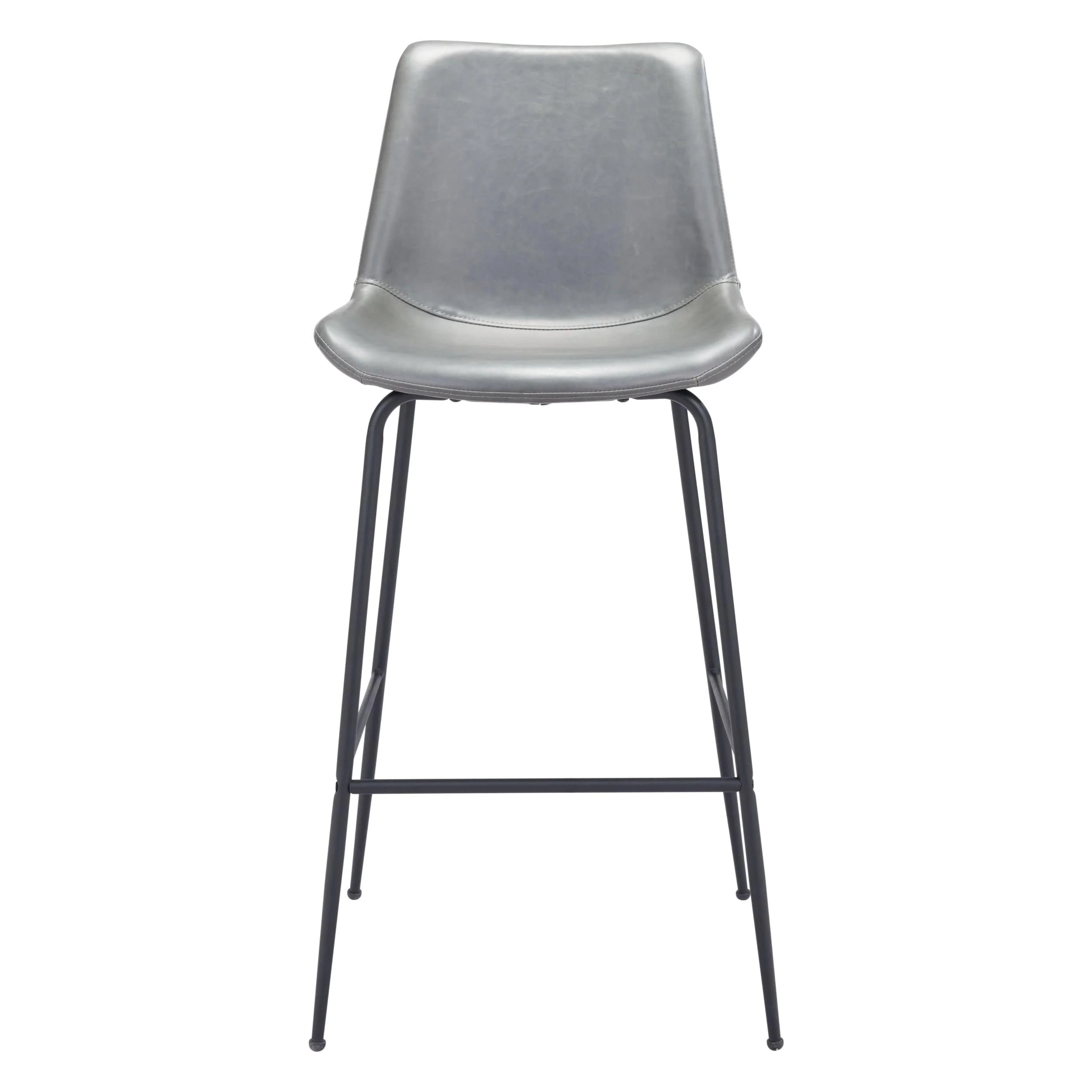 Byron Bar Stool, Gray - Image 2