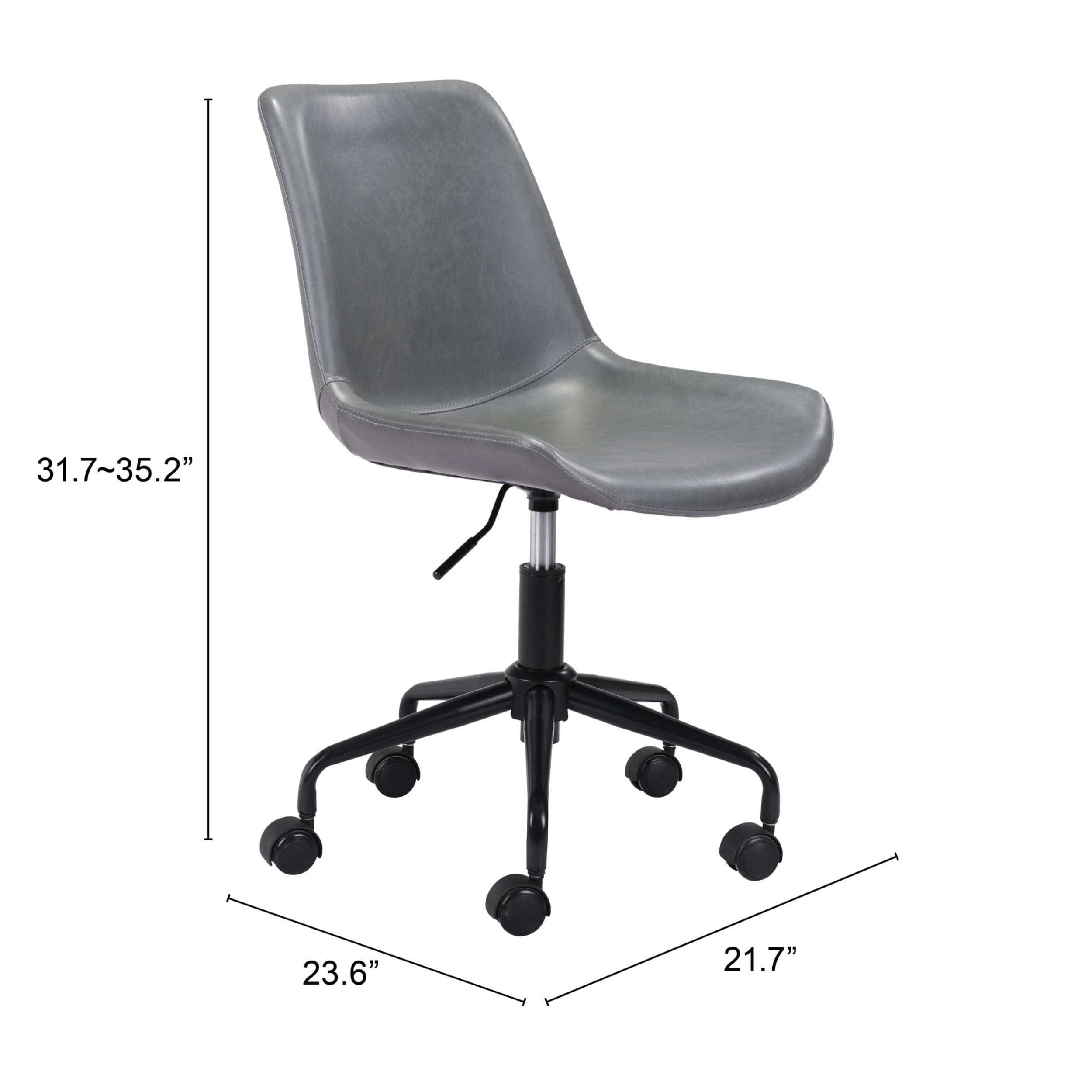 Byron Office Chair, Gray - Image 5