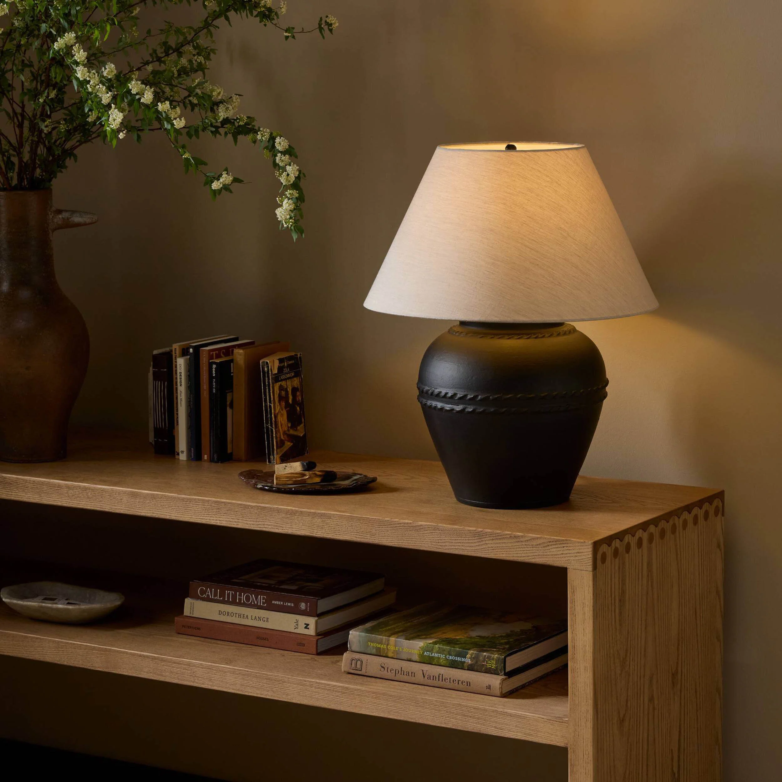Caius Table Lamp, Aged Black by Amber Lewis x Four Hands - Image 7