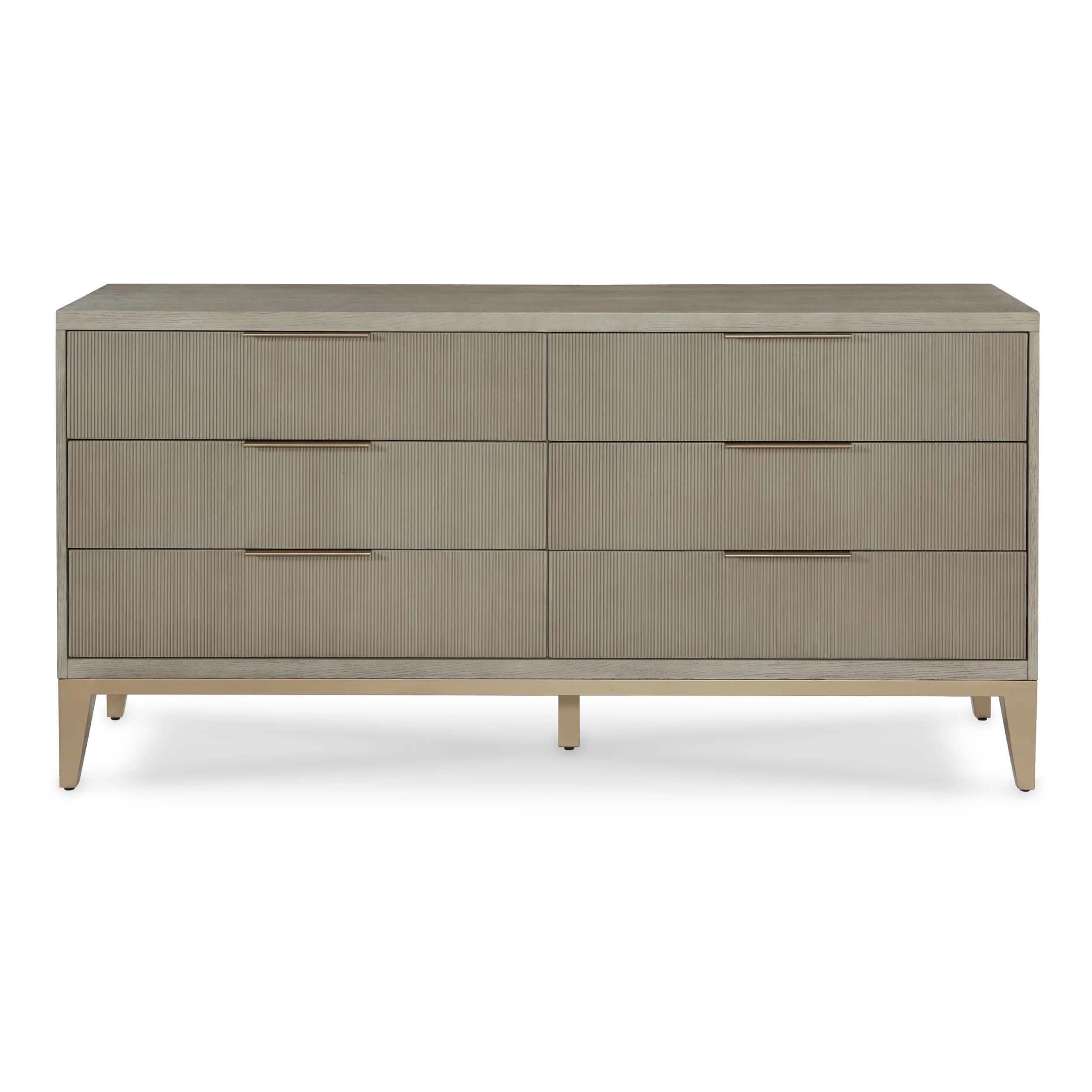 Caleb 6 Drawer Dresser, Brushed Smoke - Image 2