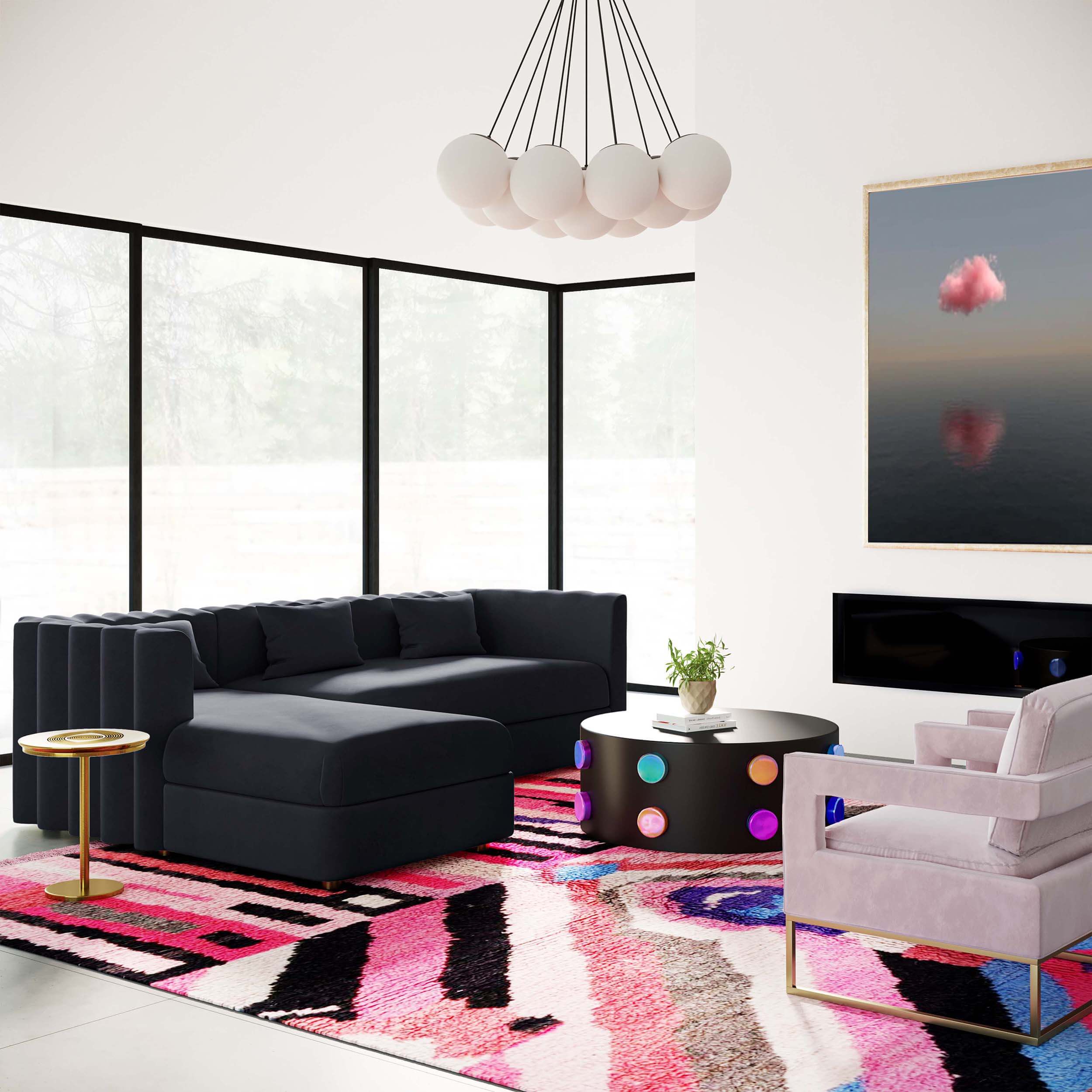 Callie Sectional LAF, Black - Image 4