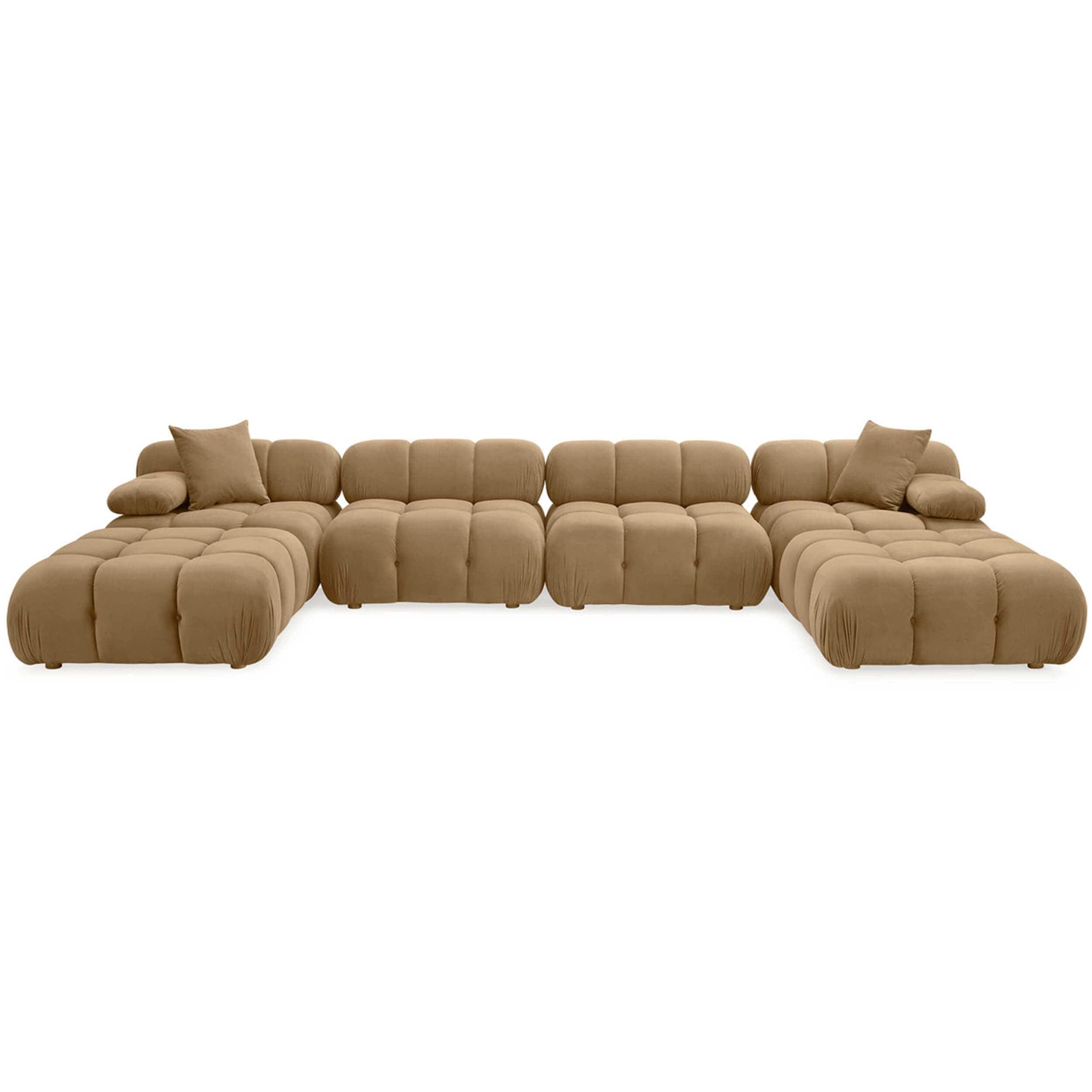 Calliope 6 Piece Modular Sectional, Café Au Lait - Image 2