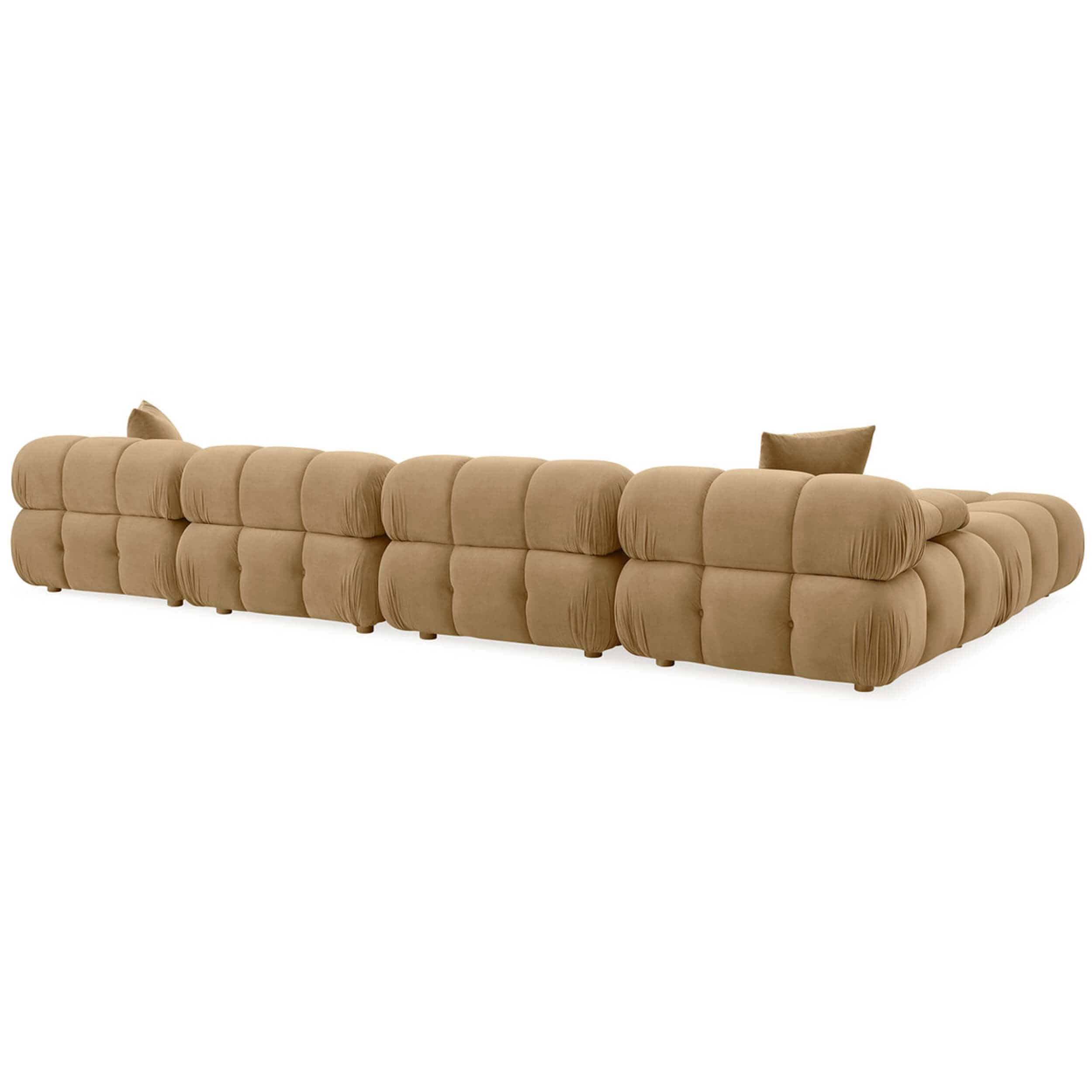 Calliope 6 Piece Modular Sectional, Café Au Lait - Image 3