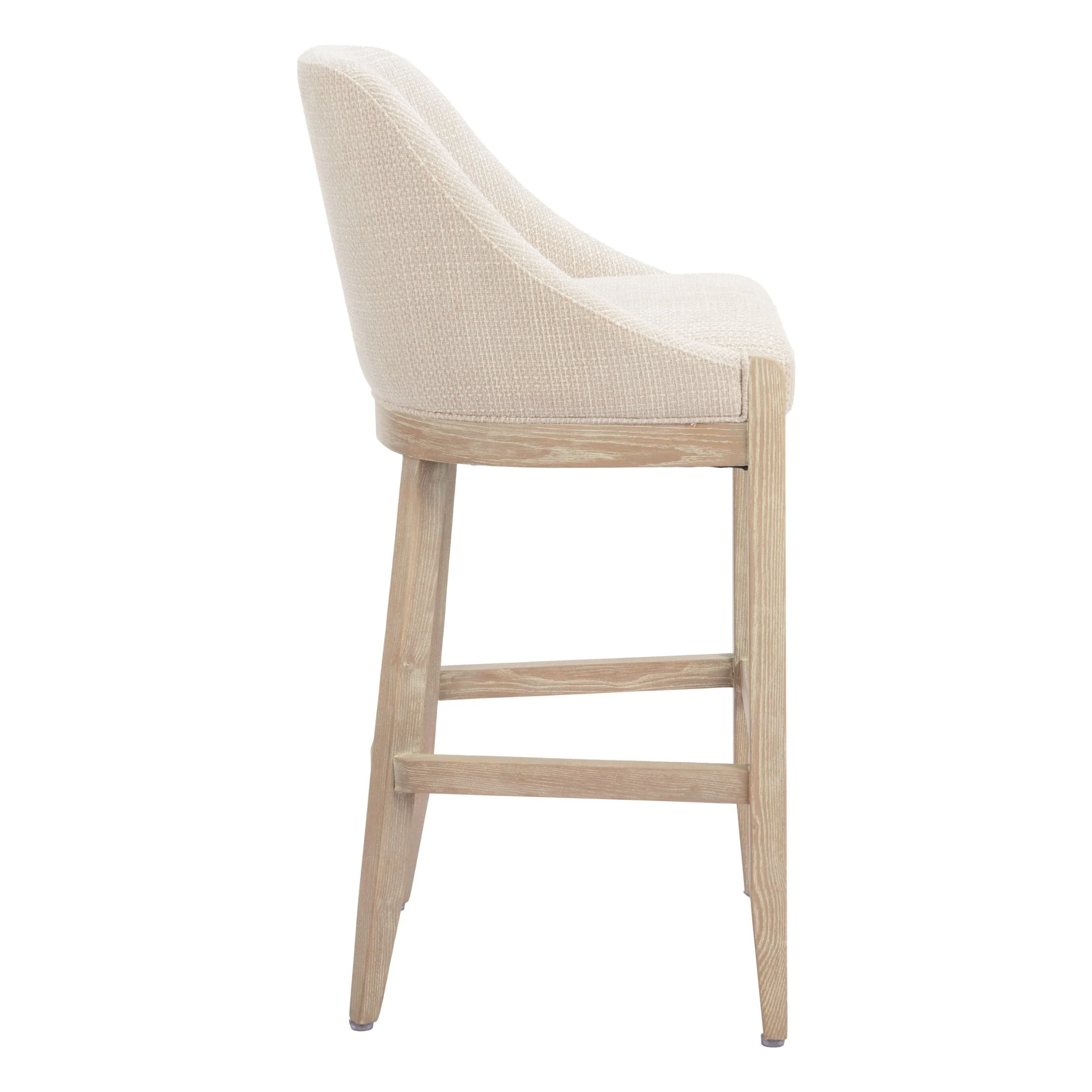 Calmo Bar Stool, Beige - Image 4
