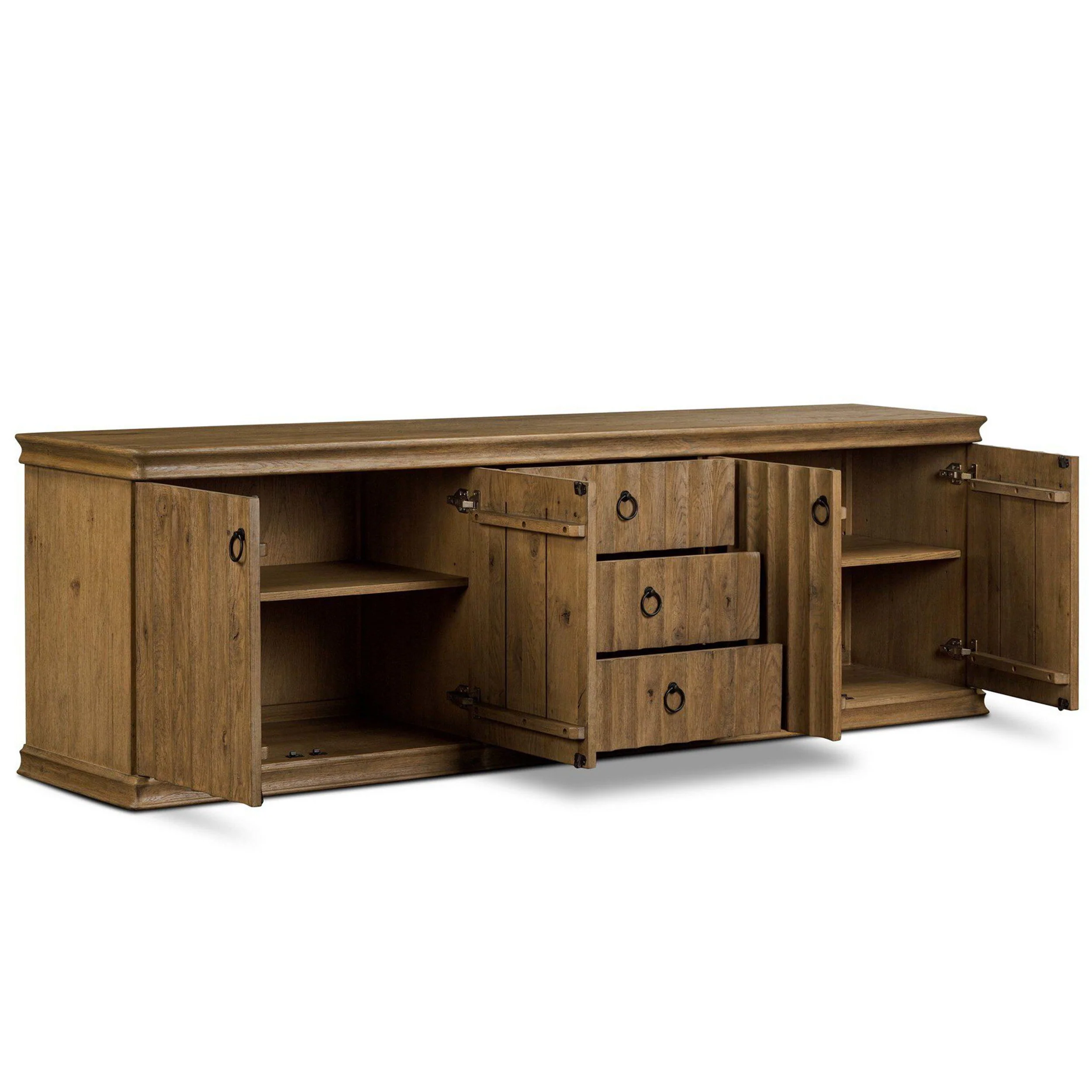 Cambra Media Console, Drifted Oak by Amber Lewis x Four Hands - Image 4
