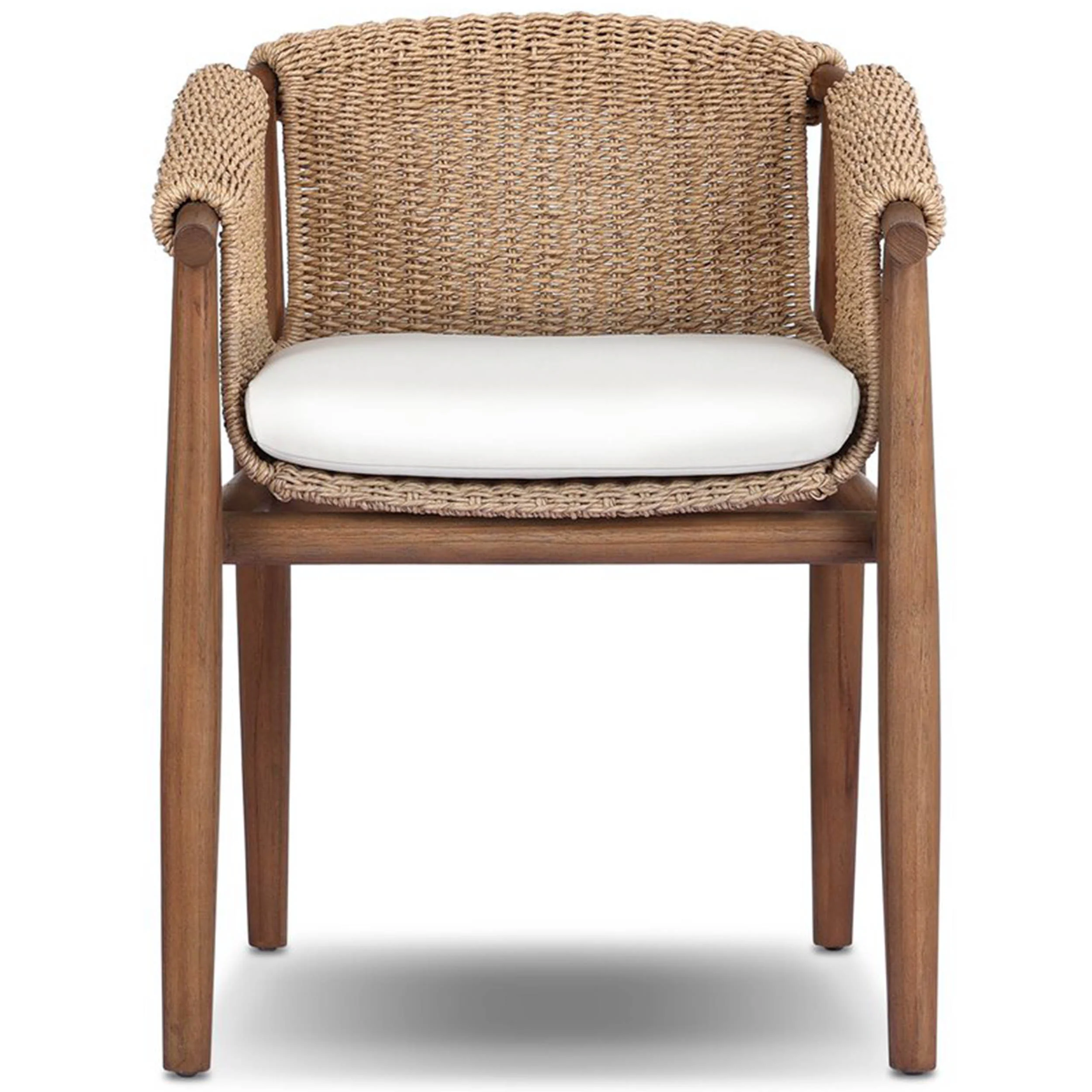Cambrie Outdoor Dining Chair, Arashi Salt, Set of 2 by Four Hands - Image 2