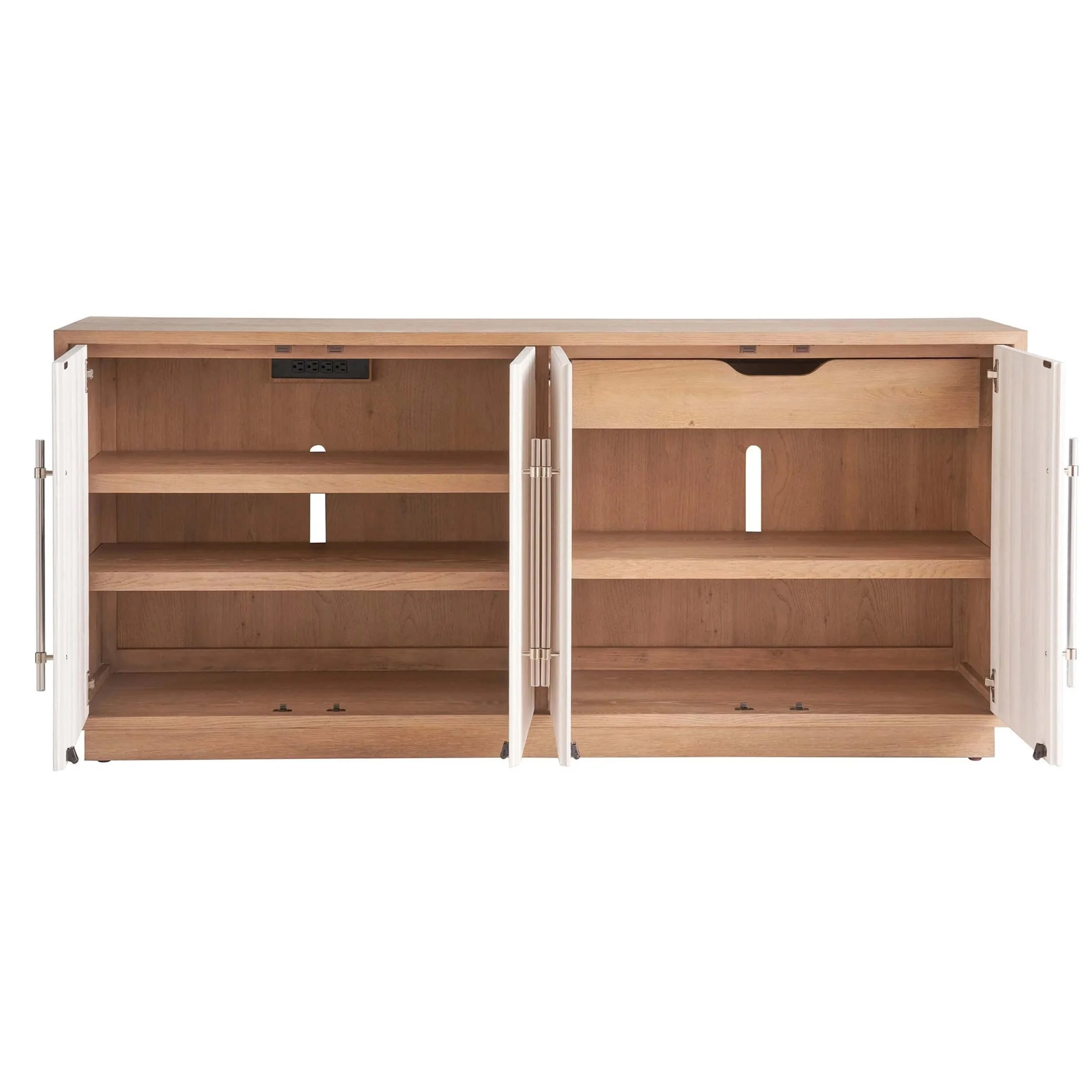 Camden Credenza, Sand Dune/White Sand - Image 4