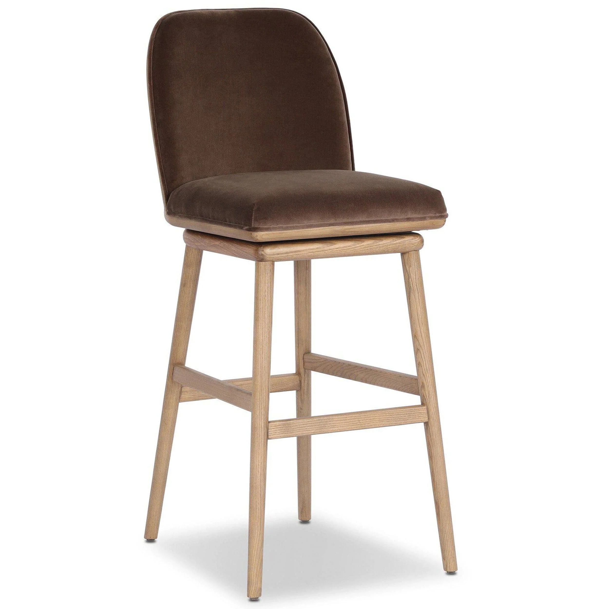 Camden Swivel Bar & Counter Stool, Surrey Mink by Four Hands - Image 8