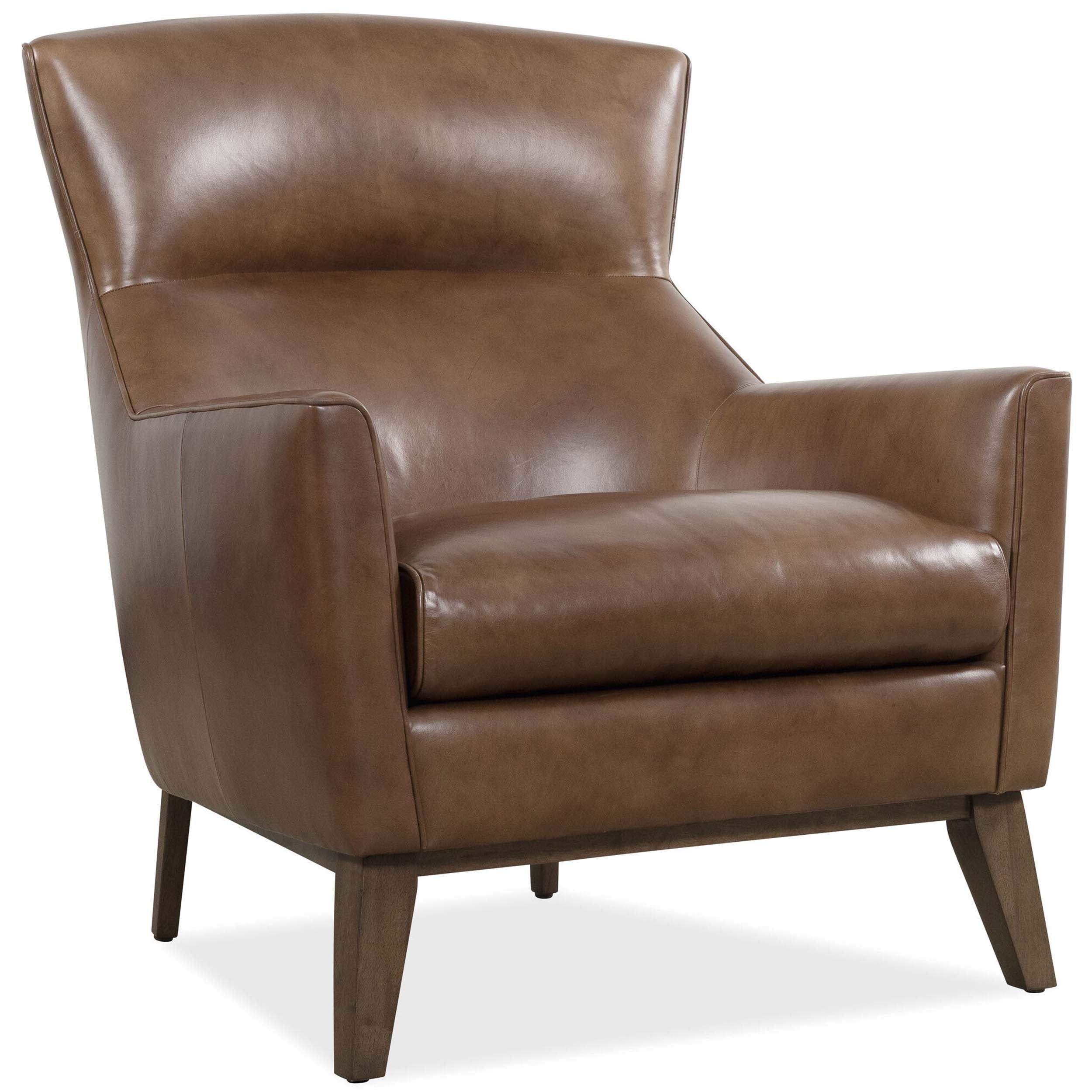 Camille Leather Chair, Hazelnut Brown