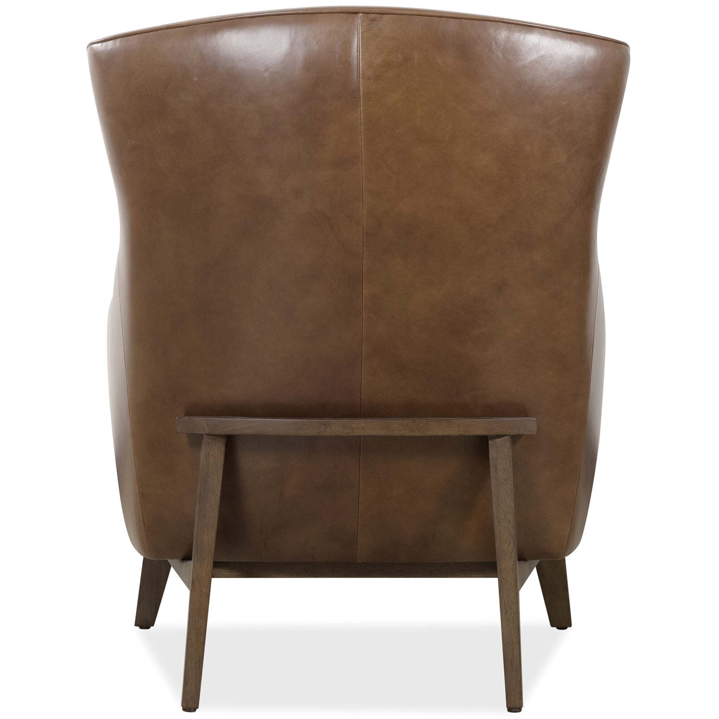 Camille Leather Chair, Hazelnut Brown - Image 4