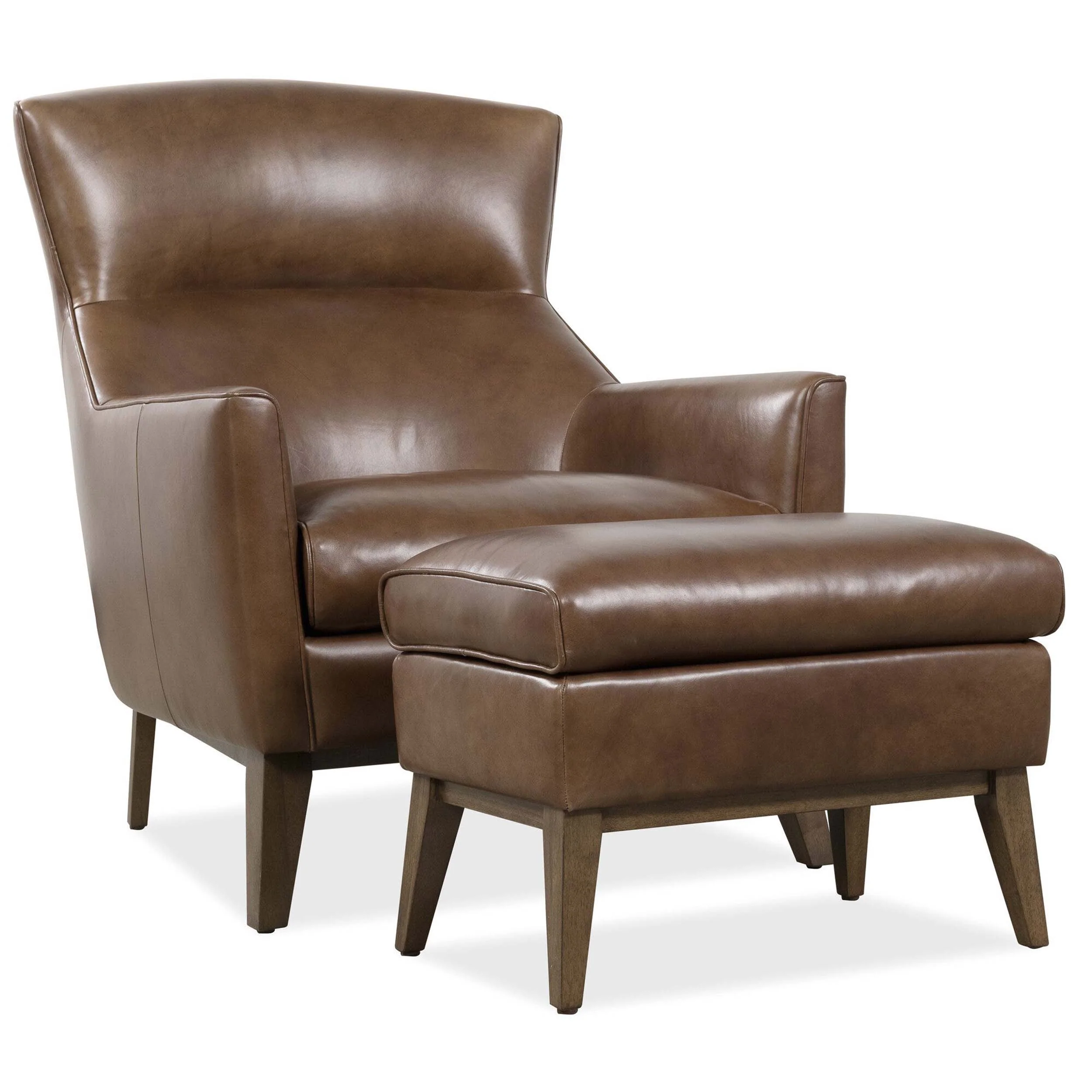 Camille Leather Chair, Hazelnut Brown - Image 5