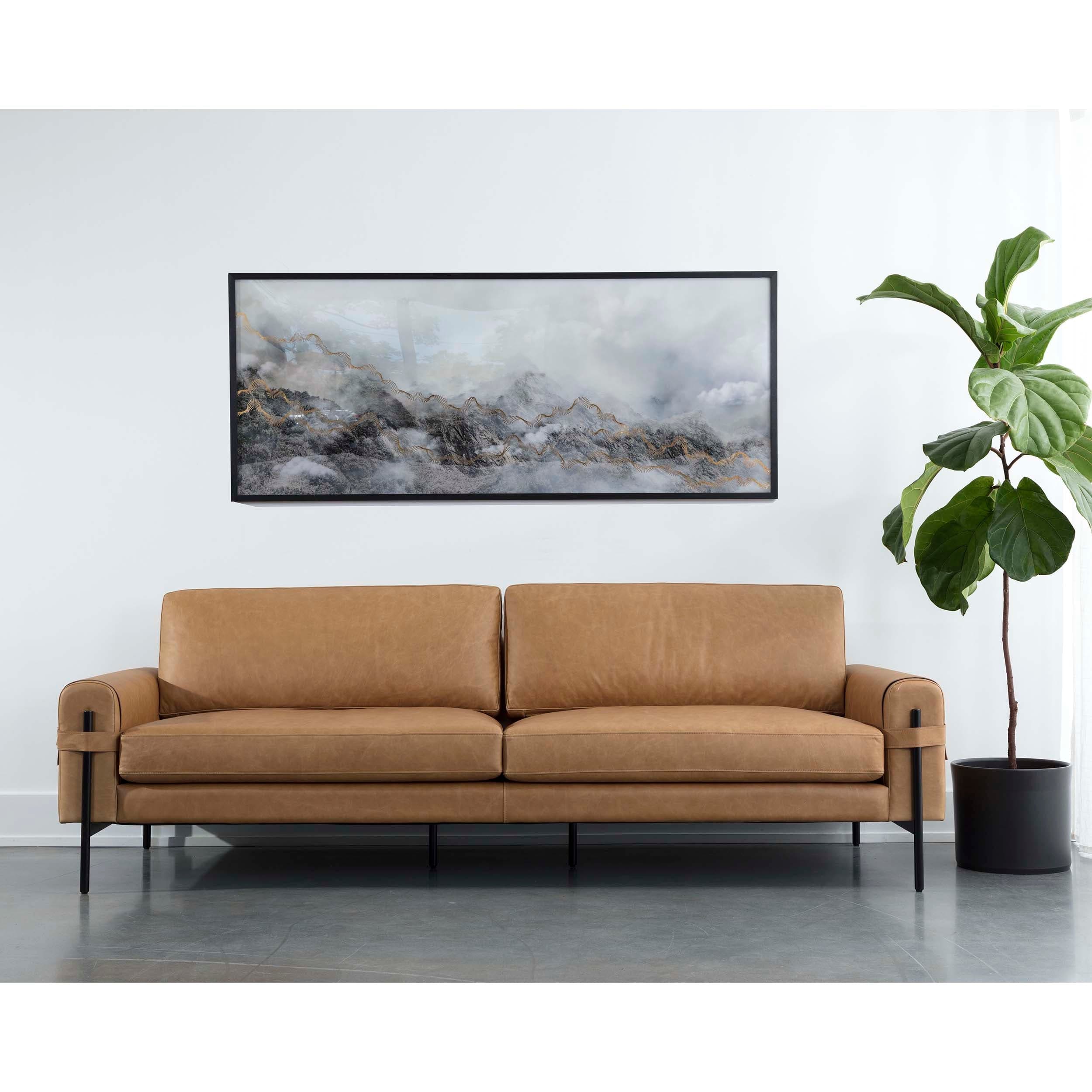 Camus Leather Sofa, Ludlow Sesame - Image 7