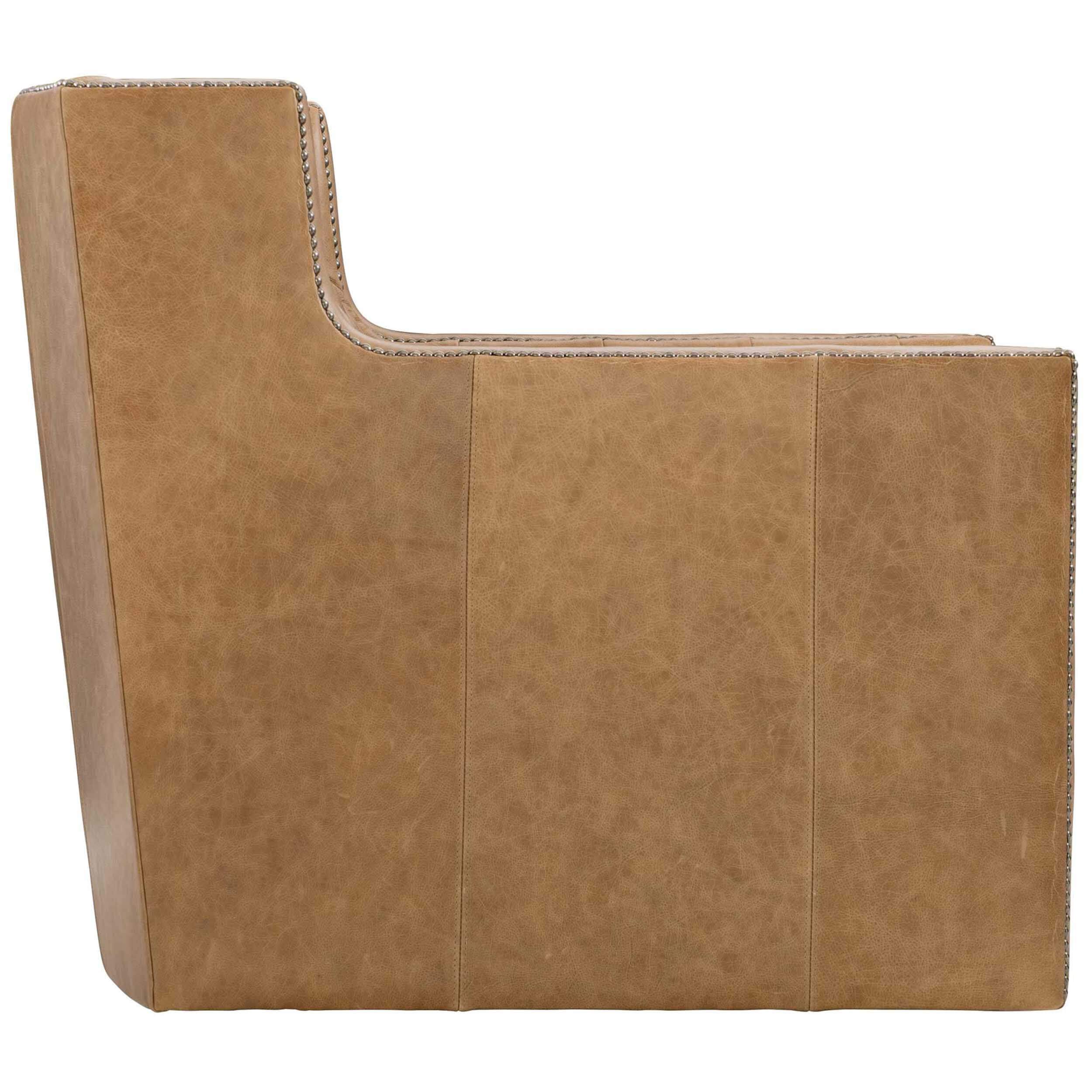 Candace Leather Swivel Chair, 333-020 - Image 4