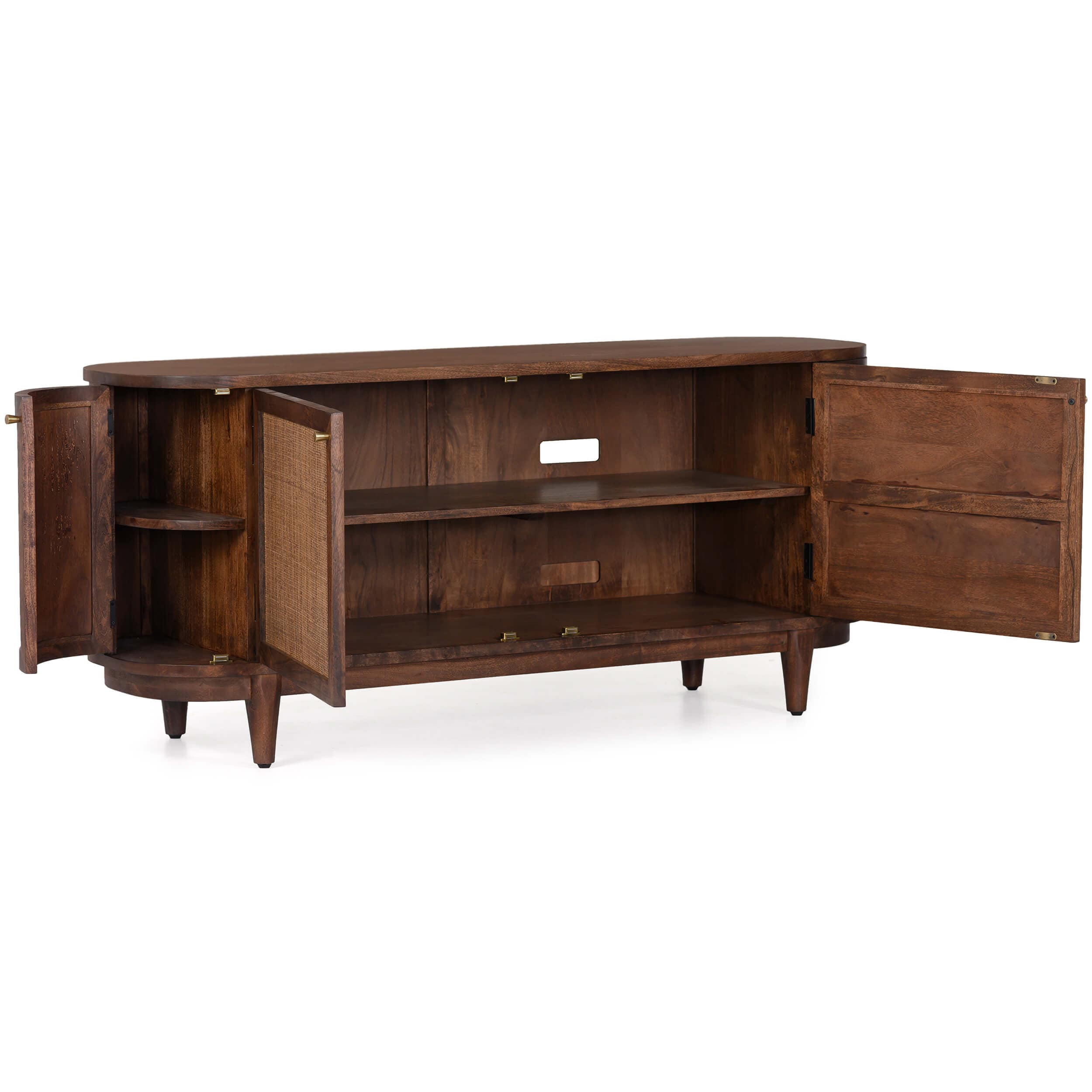 Canggu 68" Cane Media Stand, Porto - Image 6