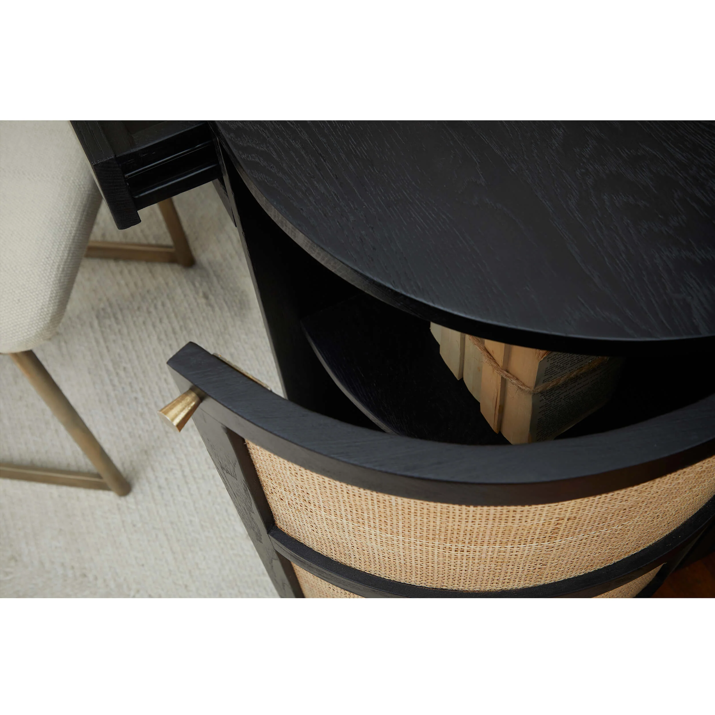 Canggu Cane Desk, Charcoal - Image 7