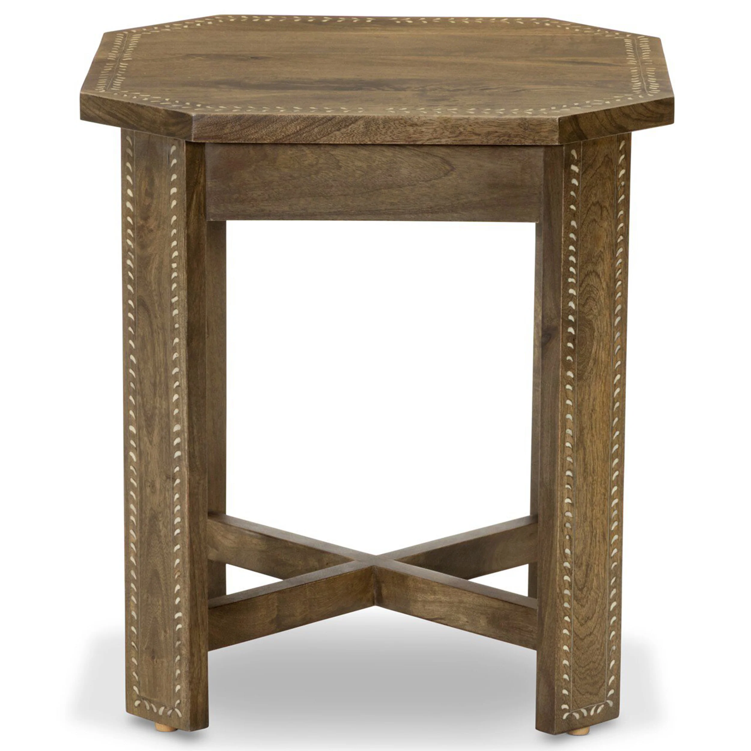 Cantu End Table, Washed Taupe by Amber Lewis x Four Hands - Image 2