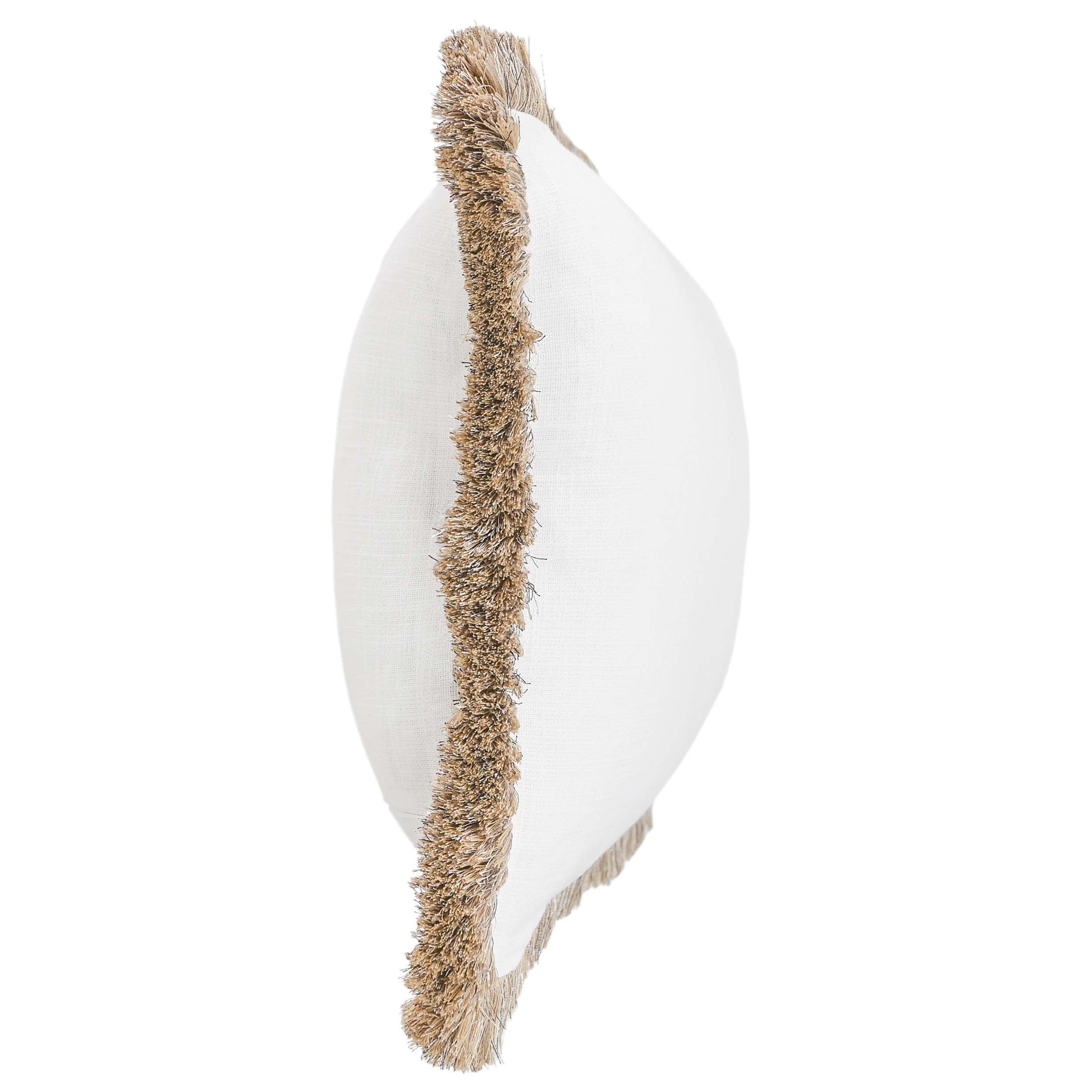 Cara Lumbar Pillow, Ivory/Natural - Image 3