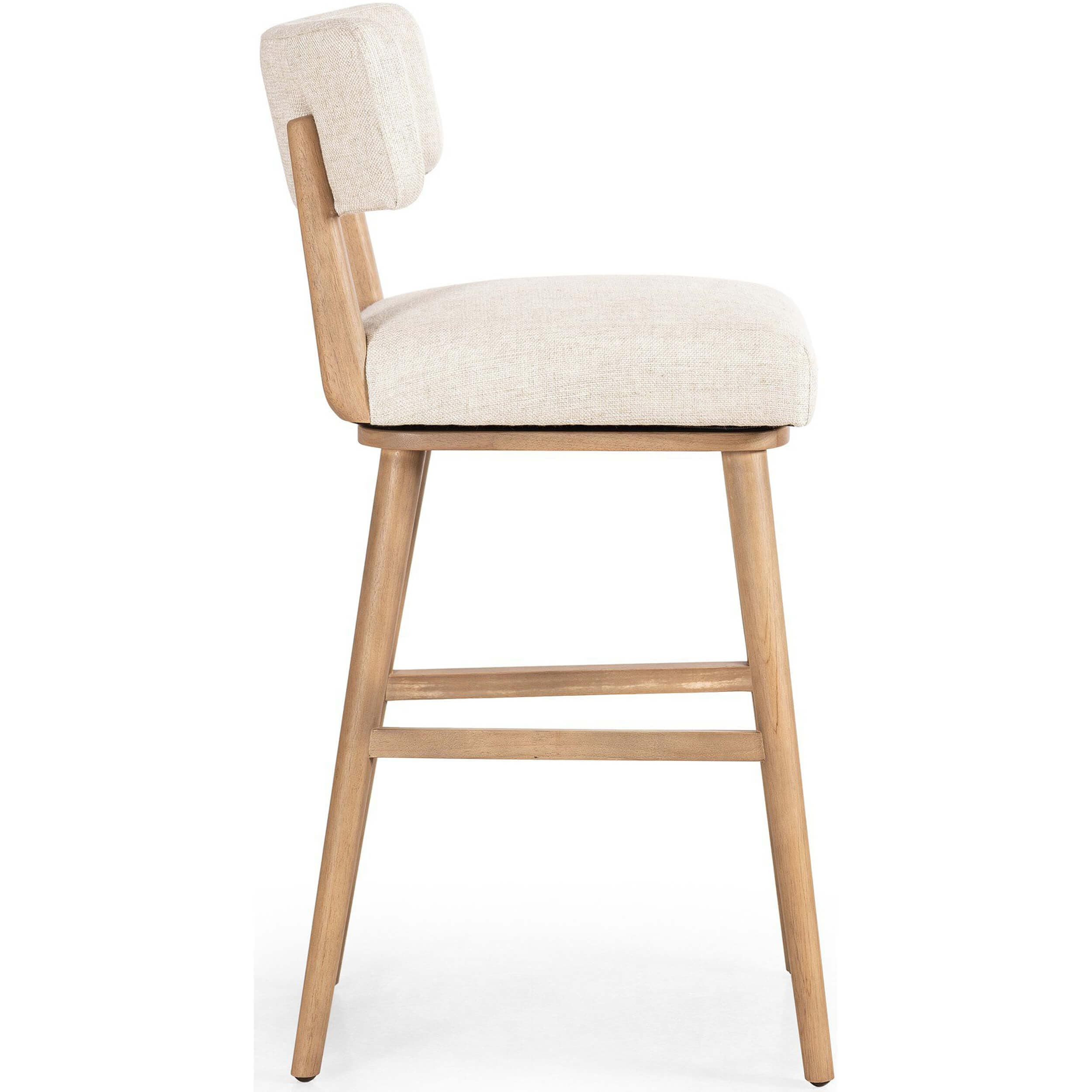 Cardell Swivel Bar & Counter Stool, Natural by Four Hands - Image 3