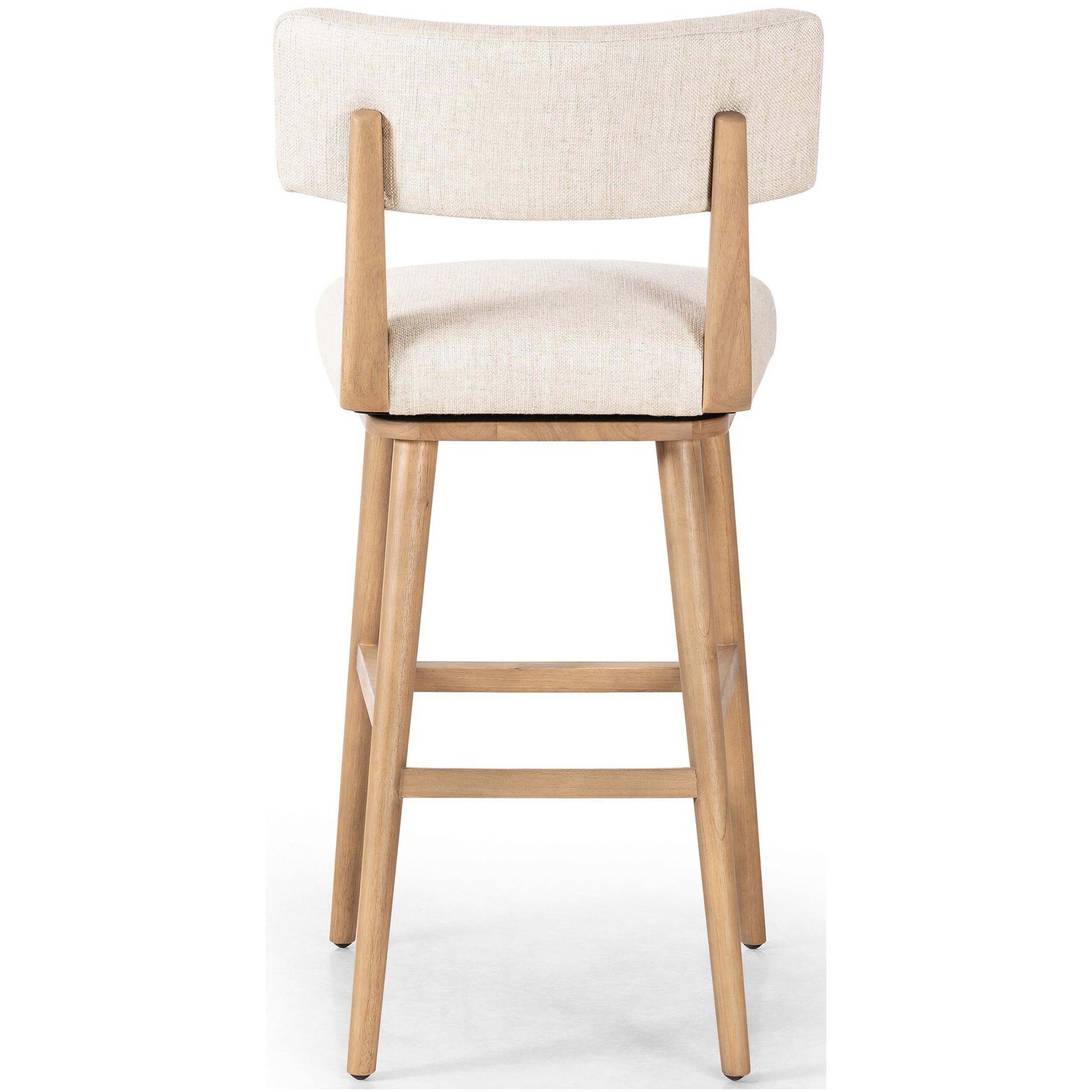 Cardell Swivel Bar & Counter Stool, Natural by Four Hands - Image 4