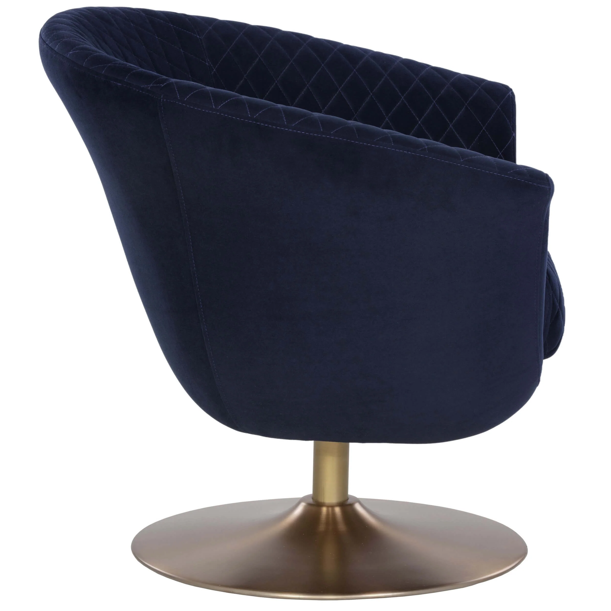 Carine Swivel Chair, Abbington Navy - Image 3