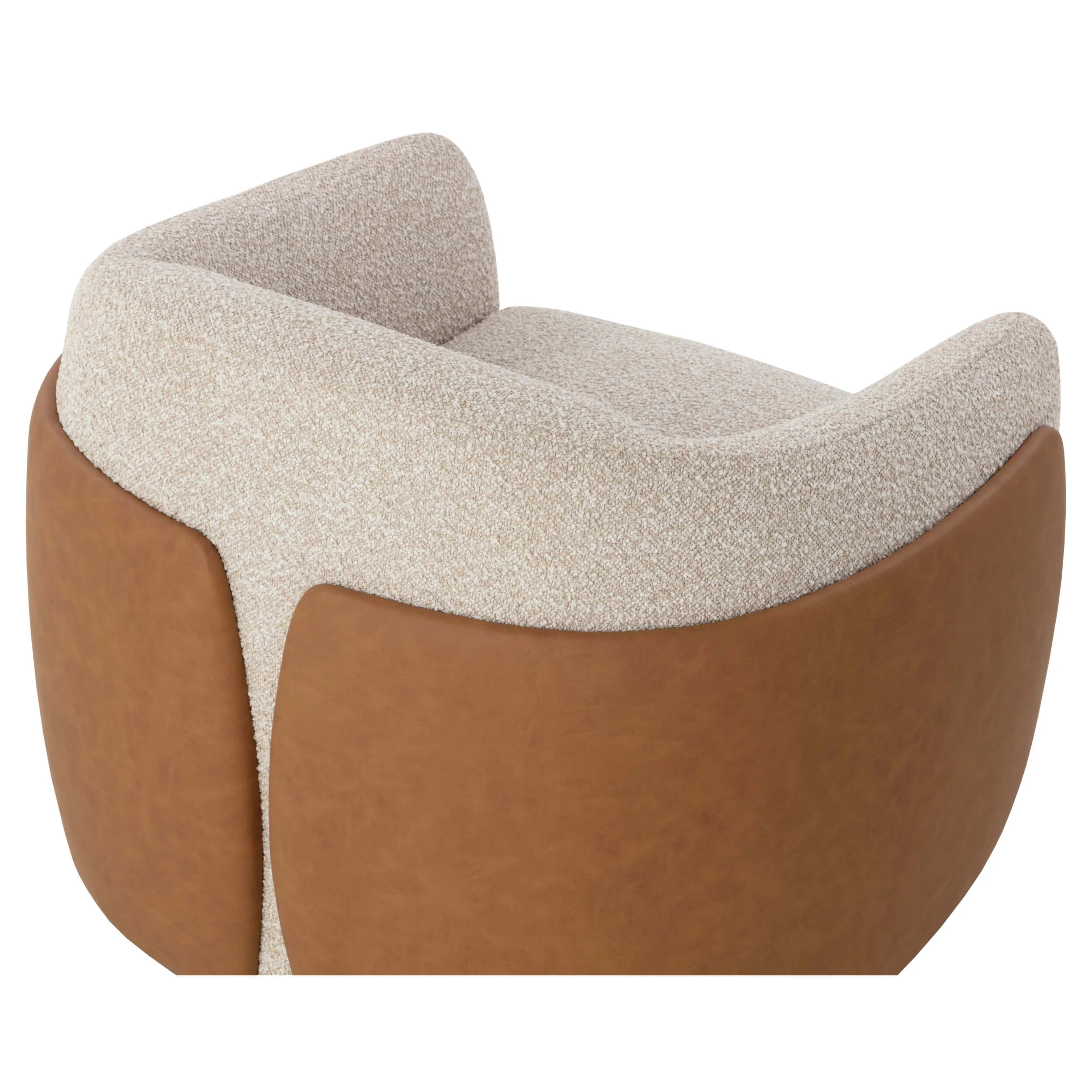 Caris Swivel Lounge Chair, Oatmeal - Image 4