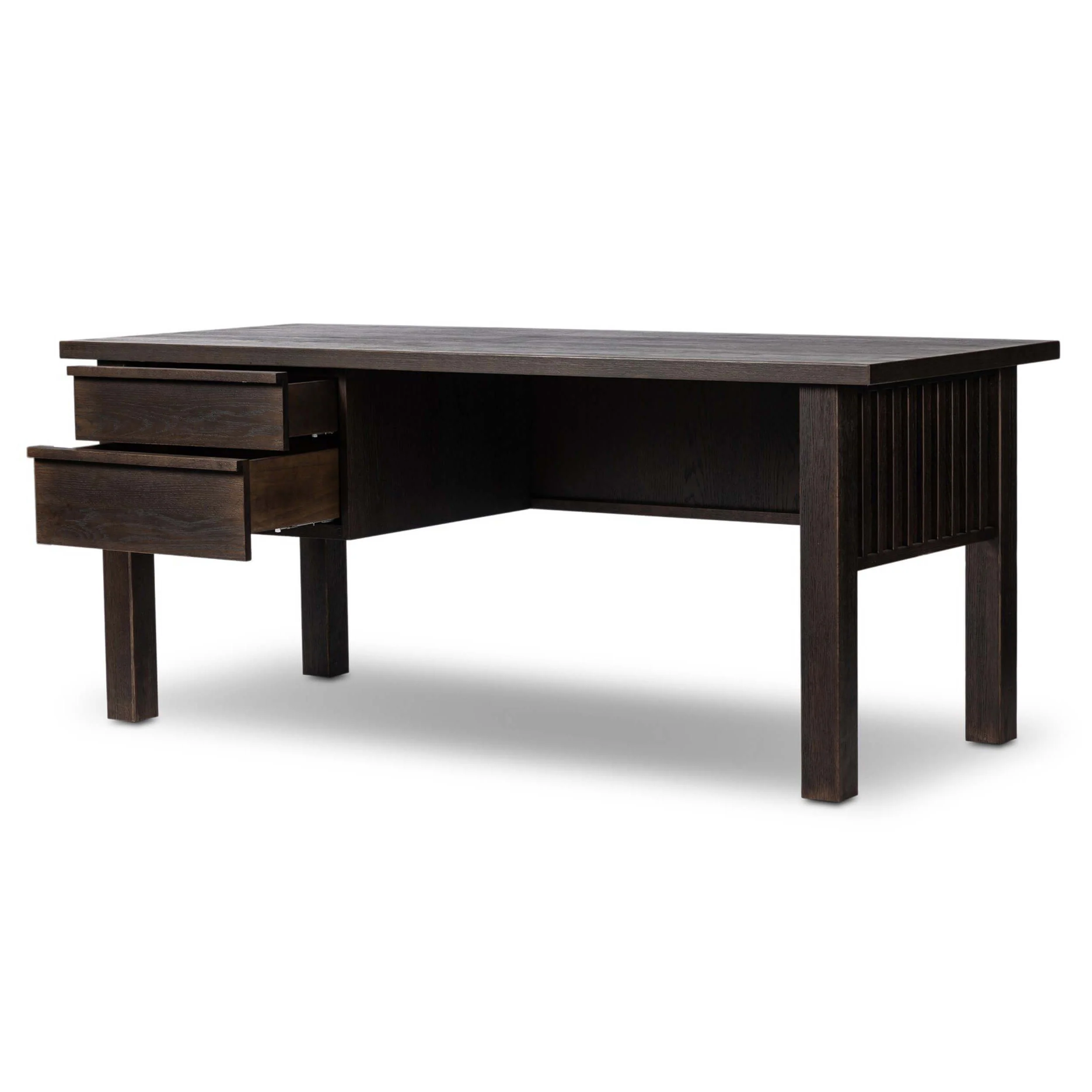 Carlton Desk, Dark Umber by Four Hands - Image 4