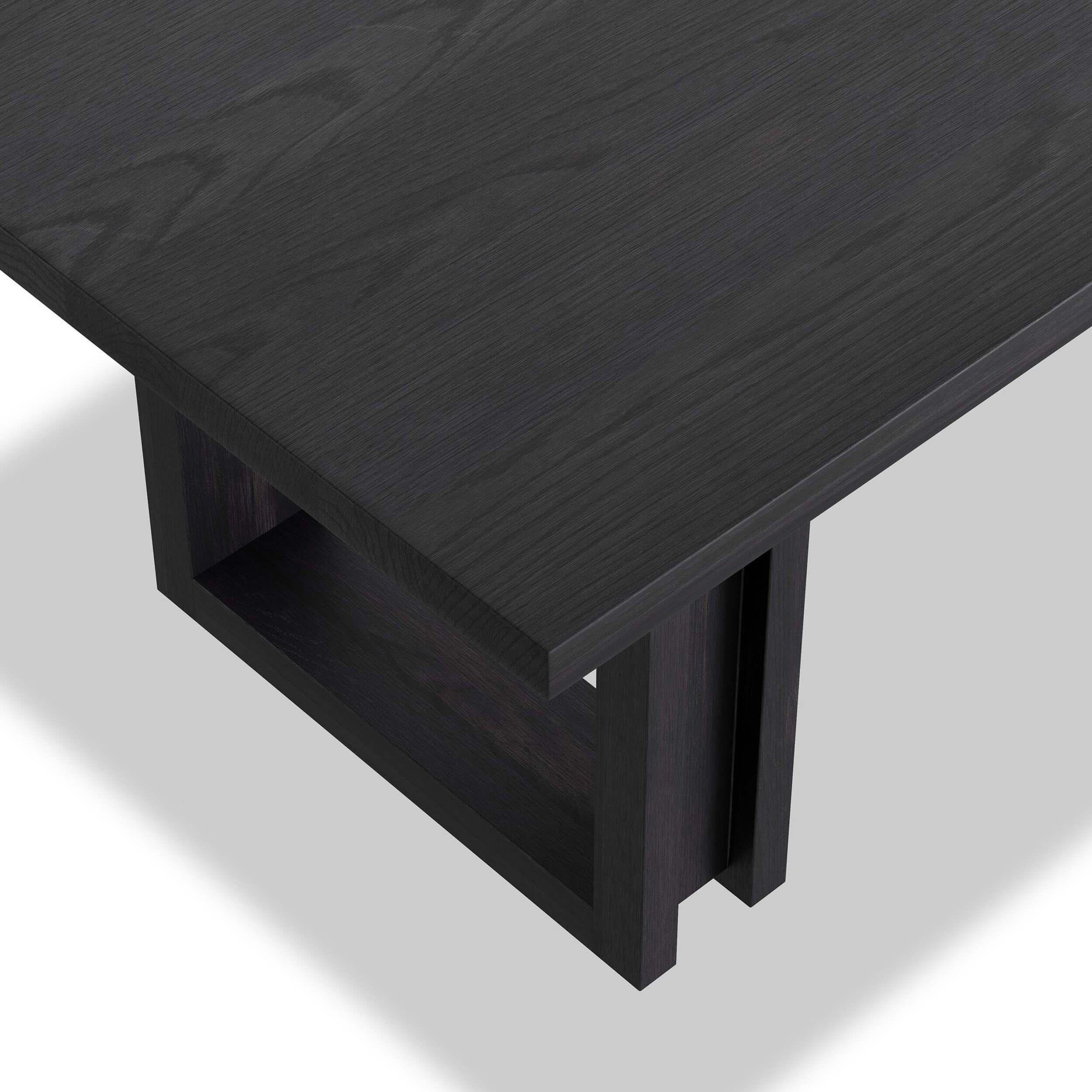 Carmel Dining Table, Black Wash by Four Hands - Image 4