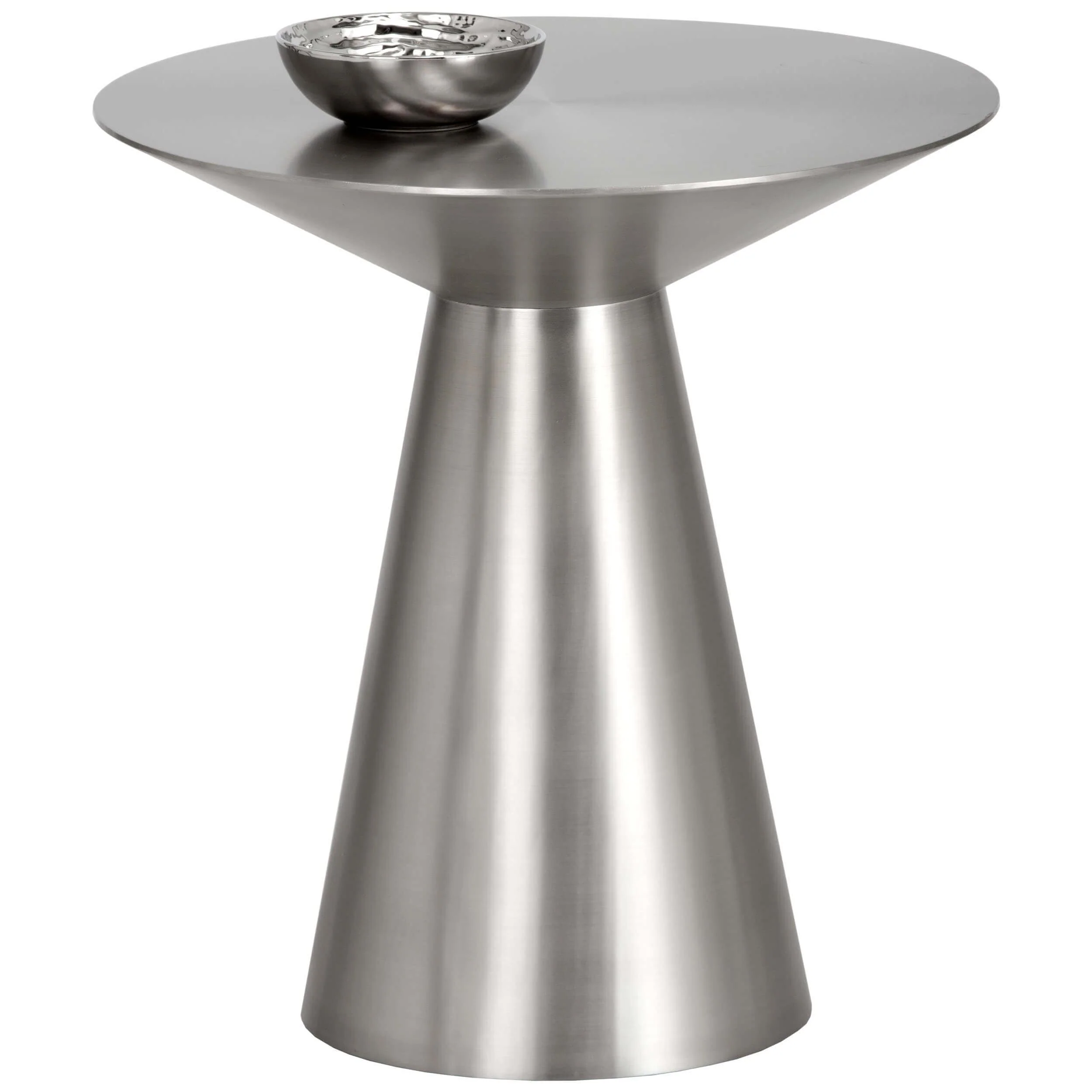 Carmel Side Table, Brushed Stainless - Image 3