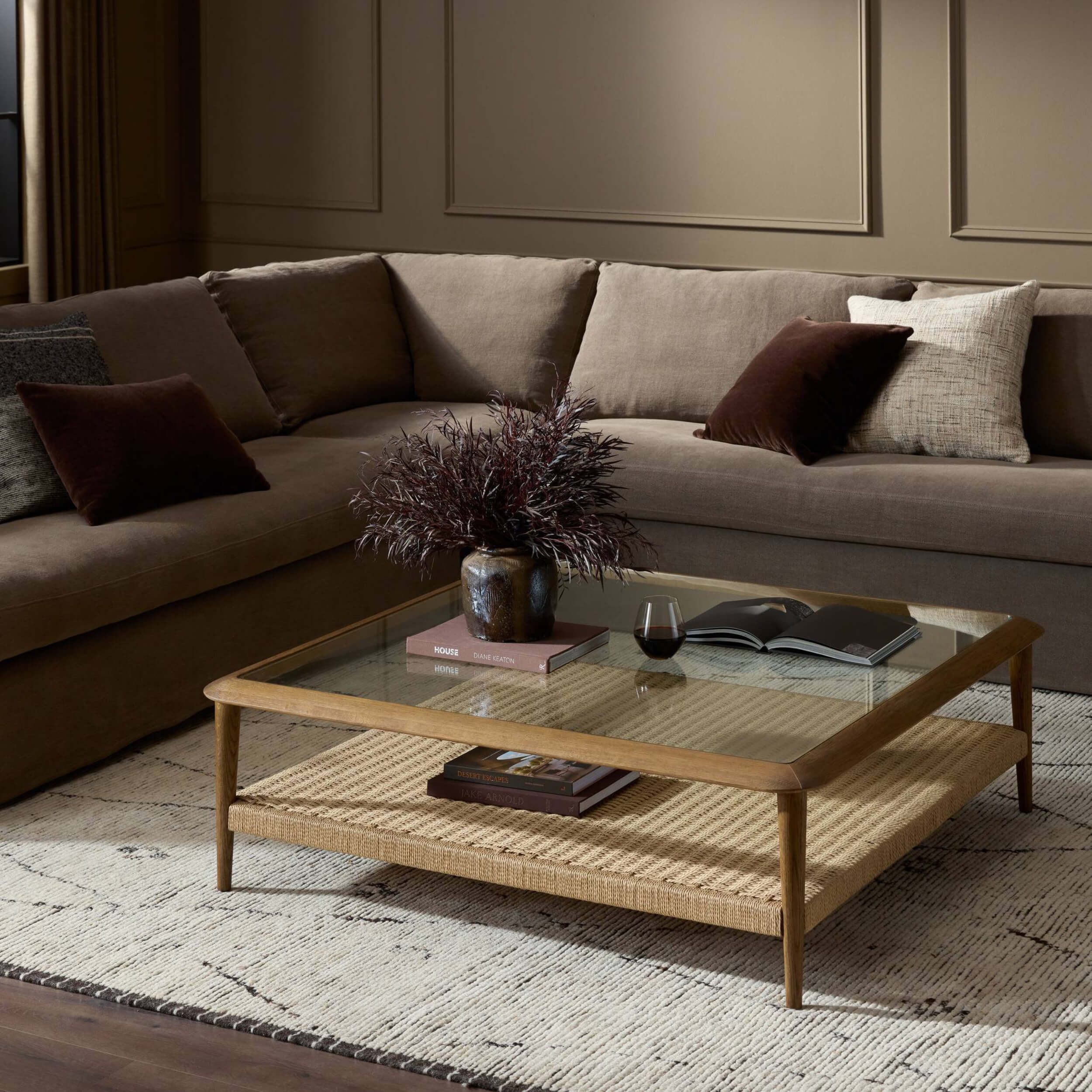 Carmelo Coffee Table, Medium Brown by Four Hands - Image 6
