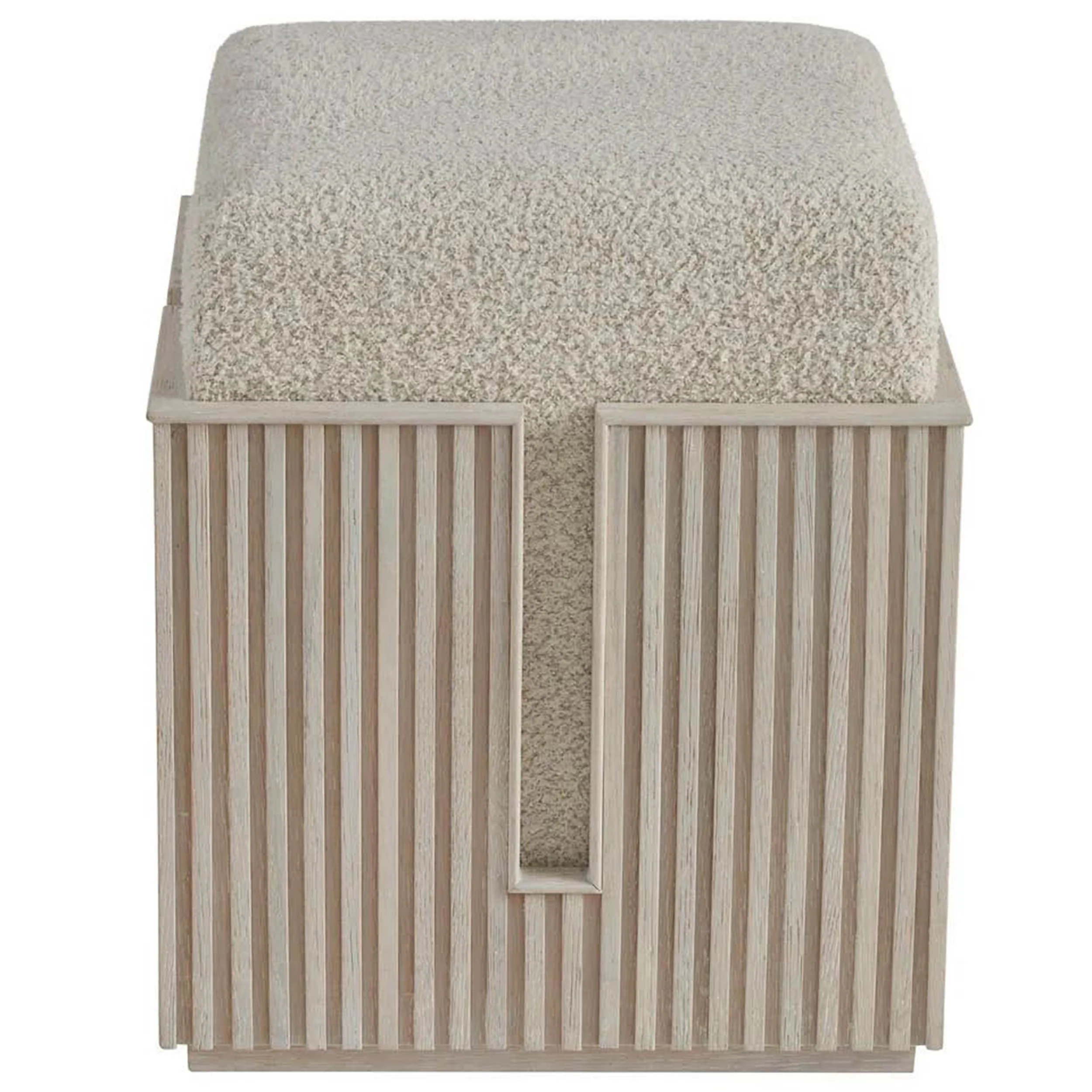 Carmen Bunching Stool, White Oak - Image 2