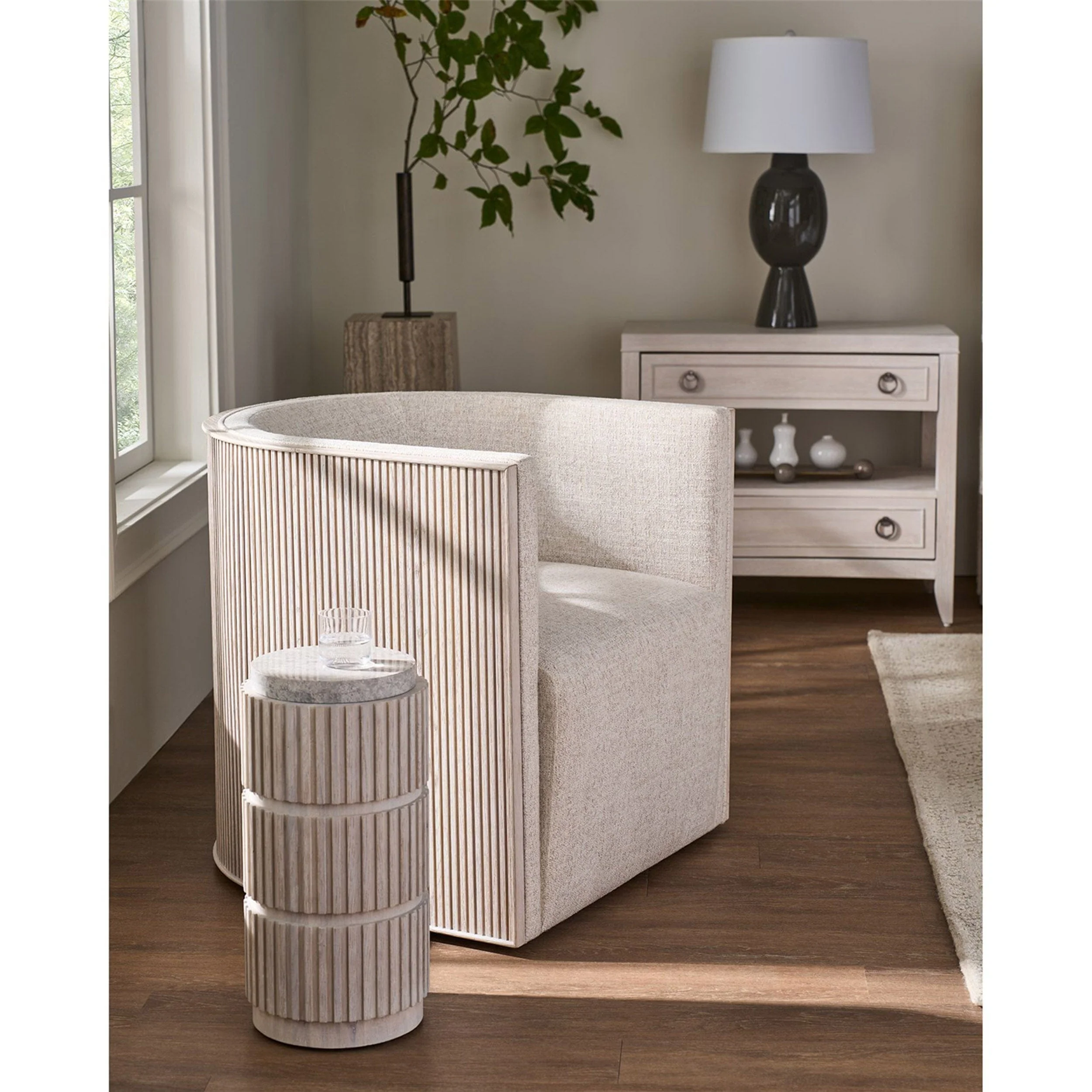Carmen Spot Table, White Oak - Image 3